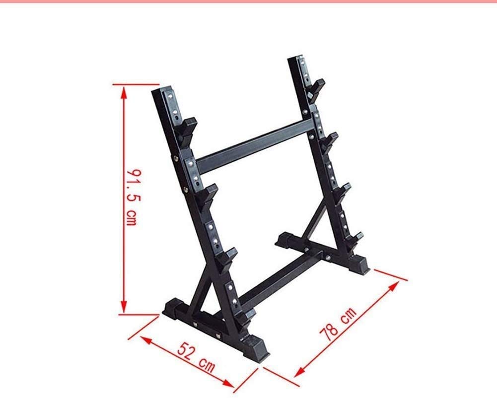 Commercial Barbell Rack - 4-Tier Dumbbell Storage Stand for Gym Equipment | Heavy Duty Fixed Weight Rack for Home & Commercial Fitness Centers | Perfect for Garage Gyms, CrossFit Boxes & Strength Training Facilities