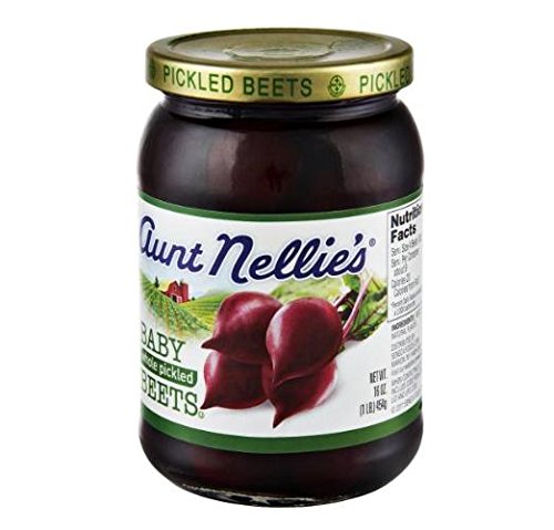 Aunt Nellie's Whole Pickled Baby Beets - 3 Pack (16 oz Jars) - Perfect for Salads, Charcuterie Boards & Healthy Snacks