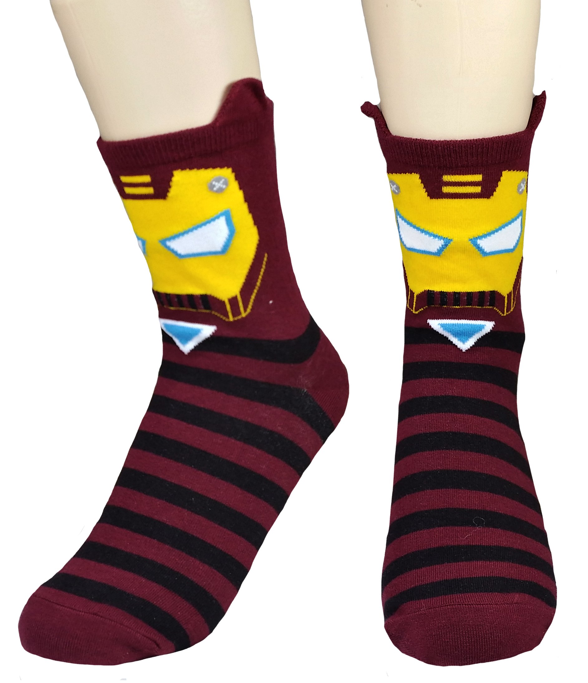 Superhero & Villain Cartoon Socks for Women - Cute & Comfortable Hero Socks Set - Perfect for Cosplay, Gift Giving & Everyday Wear
