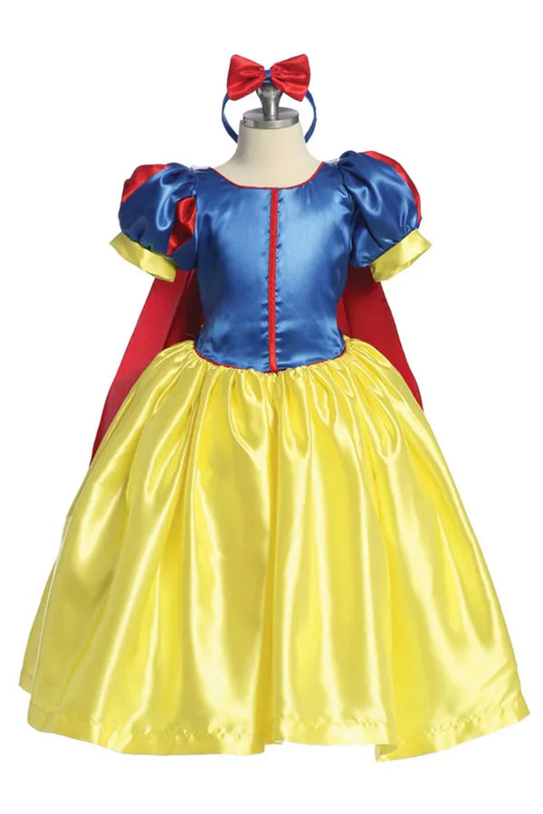 Snow Princess Dress for Girls - Elegant Winter Costume for Parties, Halloween & Christmas - Sparkly Gown with Sequins & Tulle Skirt - Perfect for Pageants, Photo Shoots & Dress-Up Play