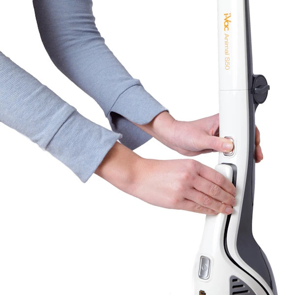 i Vac Animal S50 Stick Vacuum Cleaner - Powerful Cordless Lightweight for Pet Hair, Hard Floors & Carpets - Perfect for Home, Office & Quick Cleanups