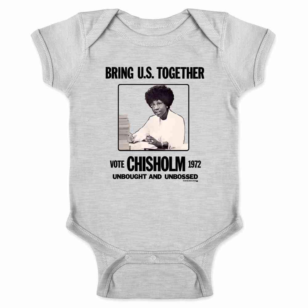 Pop Threads Shirley Chisholm 72 for President Black History T-Shirt for Baby Toddler Kids - Boys & Girls Black History Month Apparel