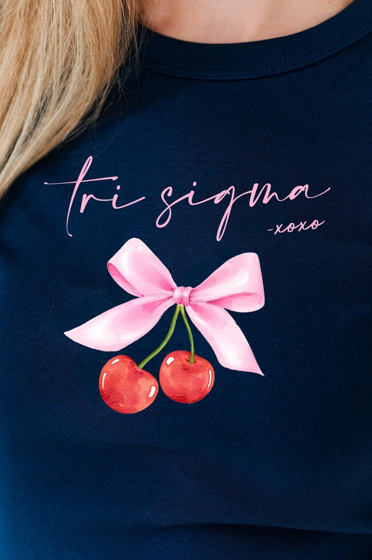 Cherry XOXO Baby Doll Ribbon Tee - Cute & Sexy for Date Night