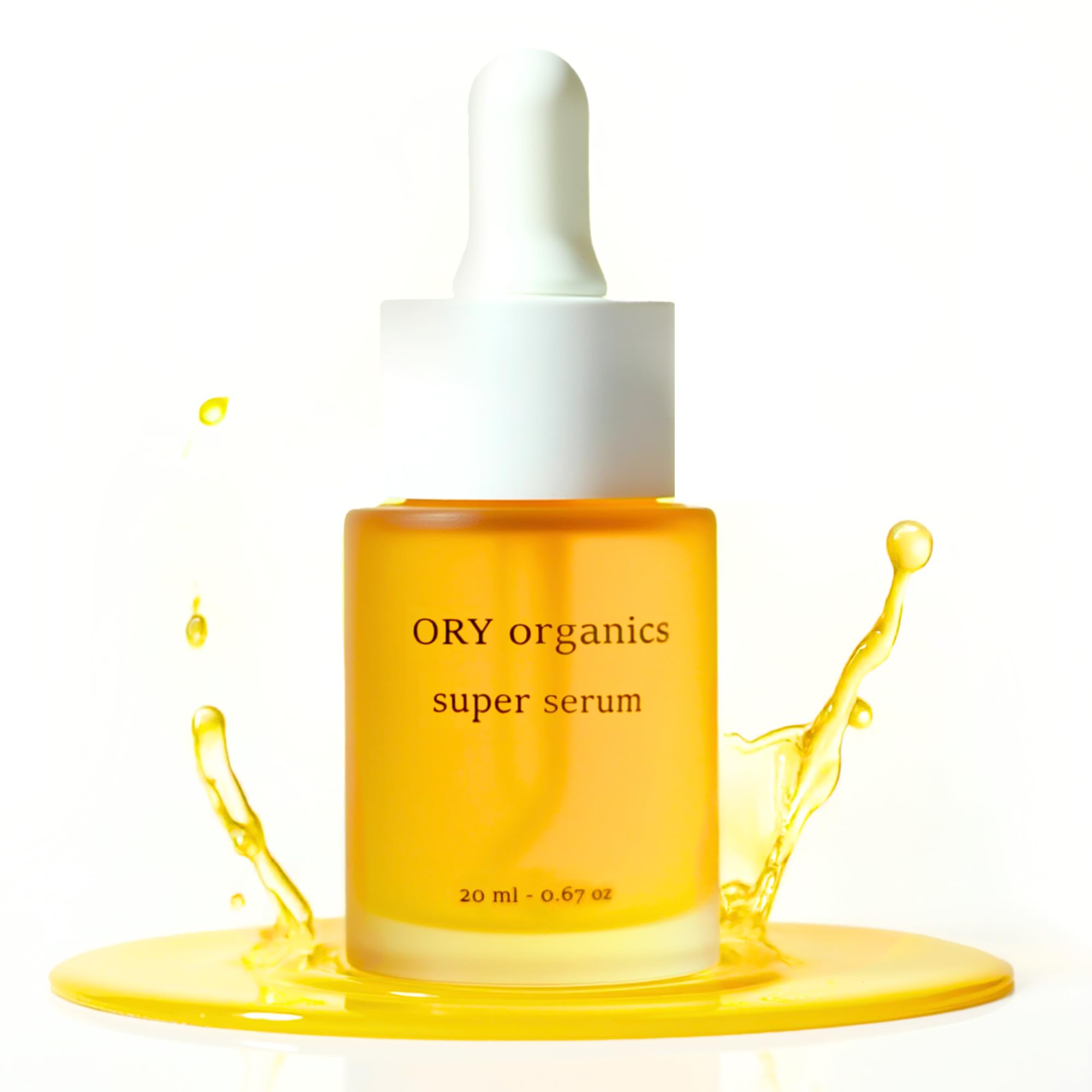 Organic Golden Jojoba & Rosehip Oil Super Serum - Hydrating Facial Oil for Glowing Skin, Non-Comedogenic Moisturizer with Antioxidants, 20ml (0.67oz) - Perfect for Night Routine & Dry Skin Care