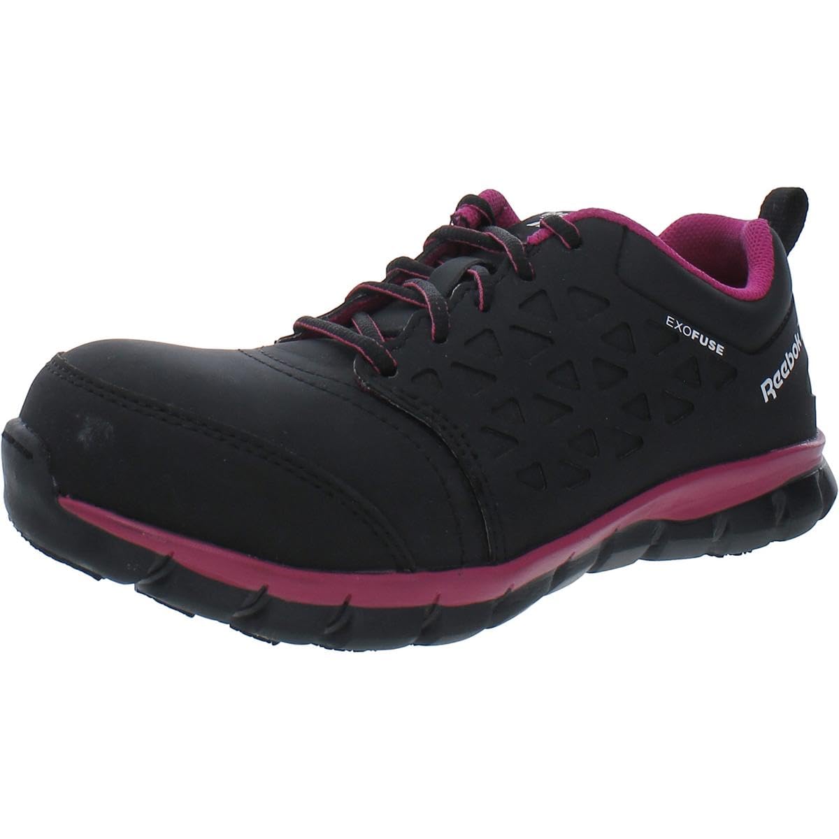 Reebok Women's Sublite Cushion Safety Toe Athletic Work Shoes - Lightweight Industrial & Construction Shoes for Women - Perfect for Warehouse, Factory, and Outdoor Work Environments