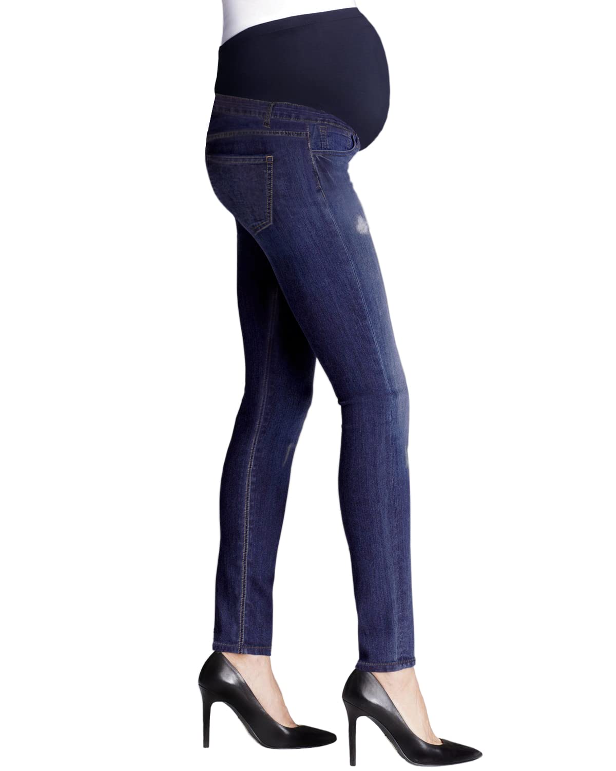 Stylish & Comfortable Women's Super Stretchy Maternity Jeans - Hybrid & Company - Perfect for Pregnancy, Postpartum & Everyday Wear