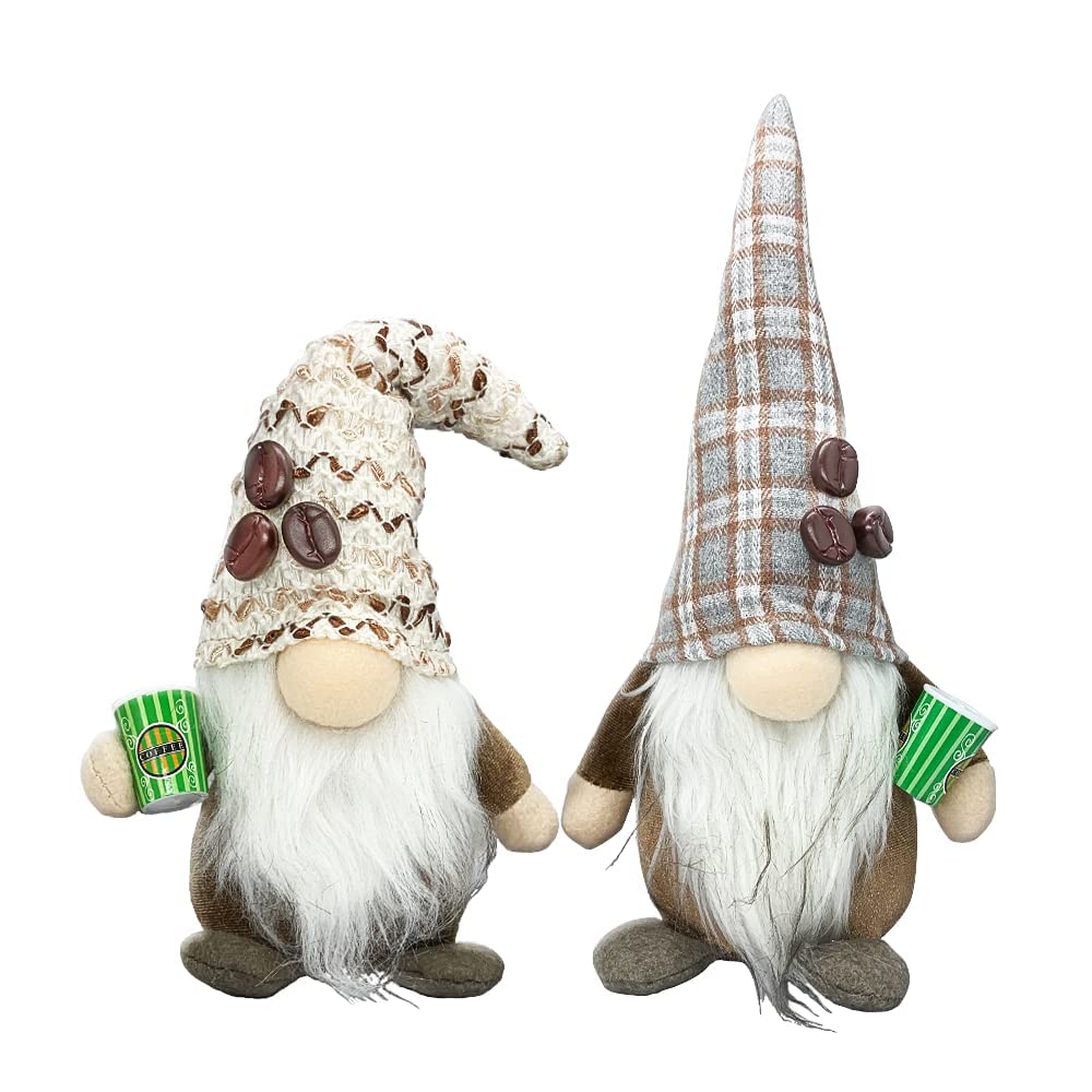 Handmade Coffee Gnomes - Rustic Espresso Decor for Barista & Kitchen