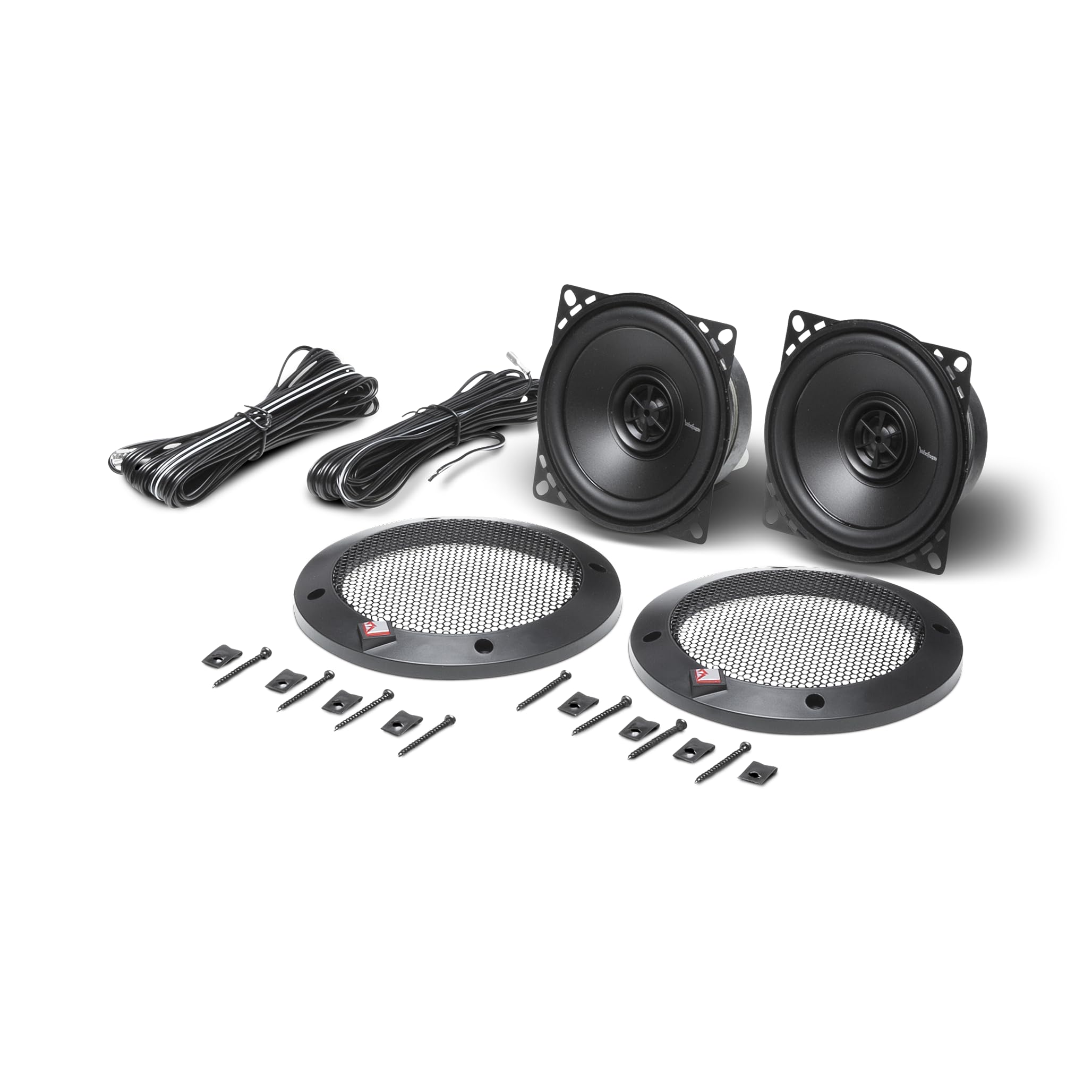 Rockford Fosgate R14X2 Prime 4-Inch Full Range Coaxial Car Speakers - Set of 2, High Performance Audio for Cars, Trucks & Boats - Perfect for Upgrading Vehicle Sound System