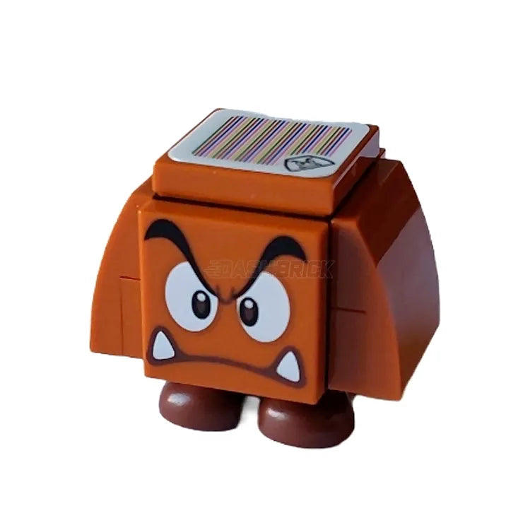 LEGO Super Mario Goomba Minifigure - Angry Goomba Character for Nintendo Super Mario Bros Collection - Perfect for Gaming Fans, Collectors & DIY Scenes