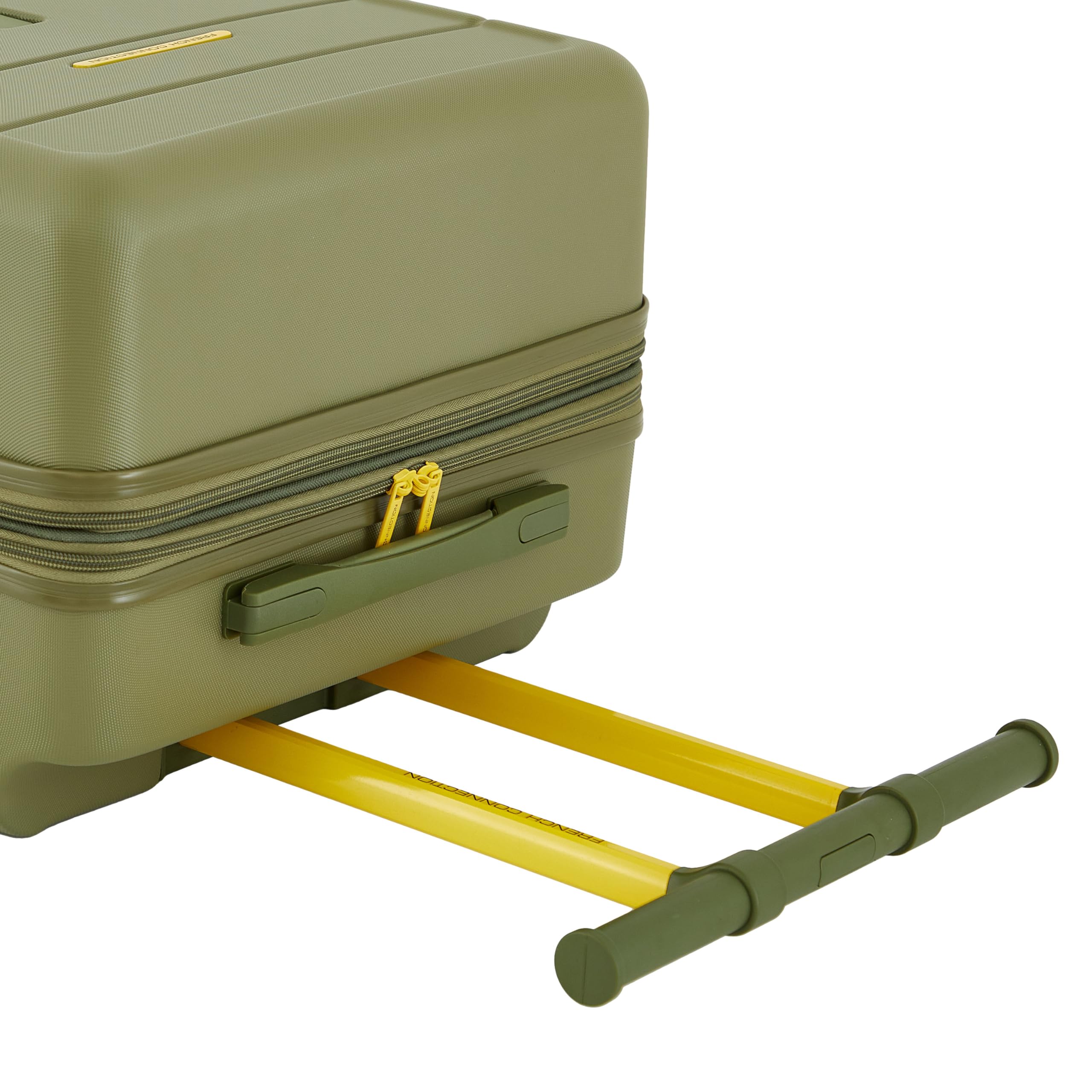 French Connection 2-Piece Trunk Luggage Set in Sage Green - Lightweight Spinner Suitcase for Travel, Vacation & Business Trips