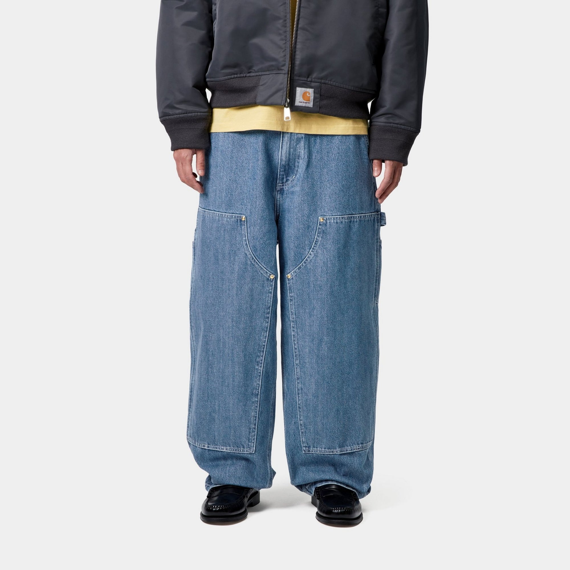 Nash OG Double Knee Work Pants - Stone Washed Blue | Durable Men's Workwear for Construction, Farming & Outdoor Activities