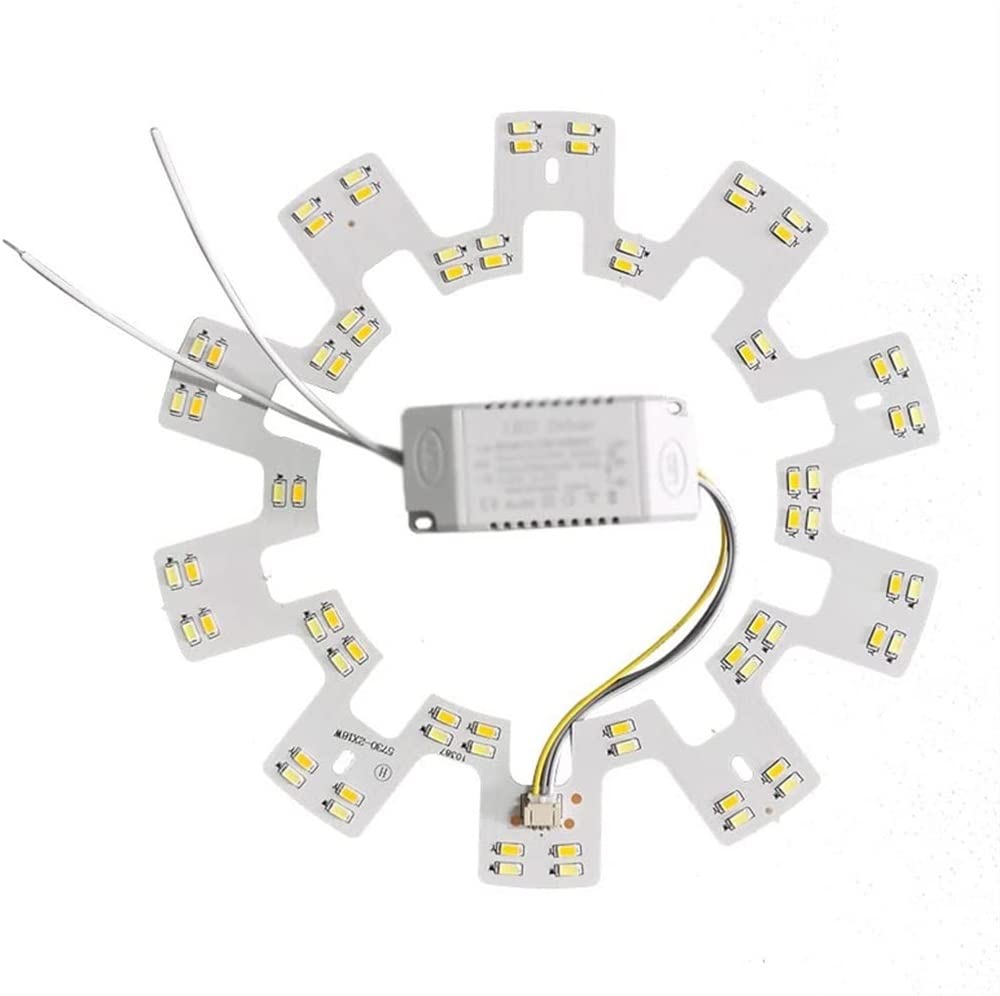 LED Ceiling Light Board - Energy Efficient Retrofit Light Engine with Round Lamp Beads & Tri-Color Dimming - Perfect for Home, Office, and Commercial Lighting Upgrades