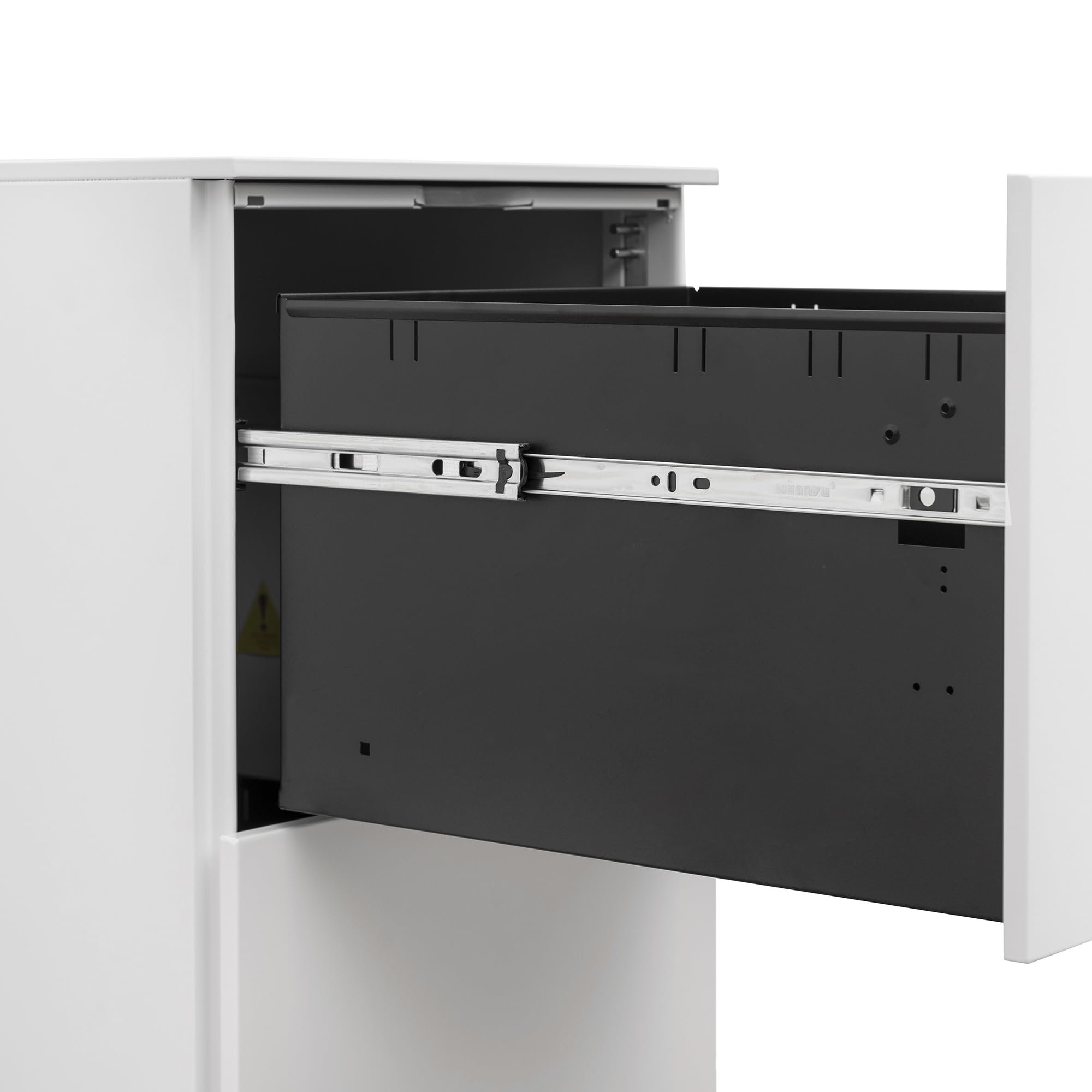 JULYFOX 2-Drawer Mobile File Cabinet with Lock - 27.2