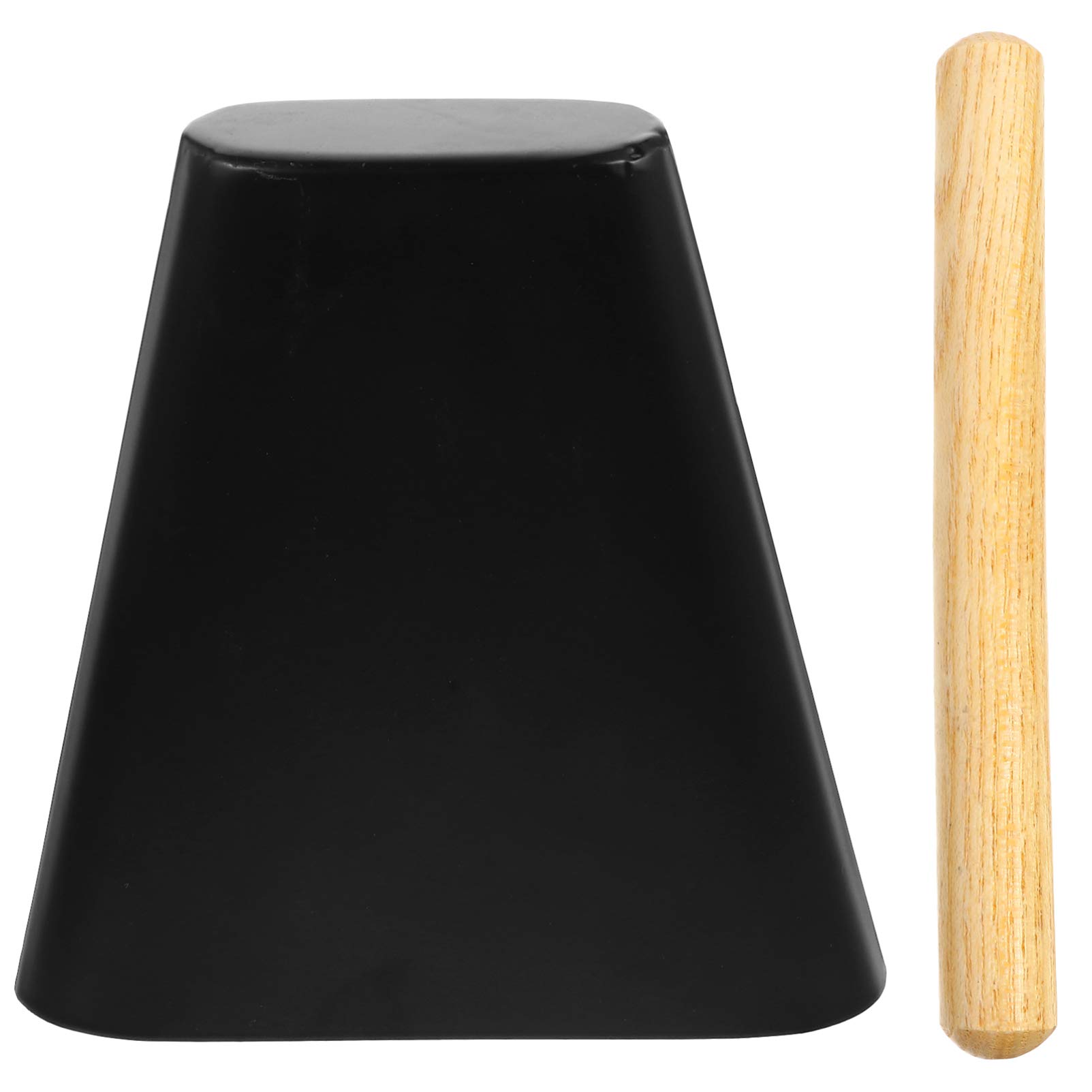 6 Inch Metal Cowbell with Wooden Stick - Loud Percussion Instrument for Sports Events, Music Bands & Festivals | Misten Noise Maker
