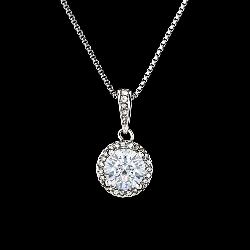 Elegant Jewelry Gift for Mom - Heart Pendant Necklace from Daughter | Perfect for Mother's Day, Birthday & Anniversary Gifts