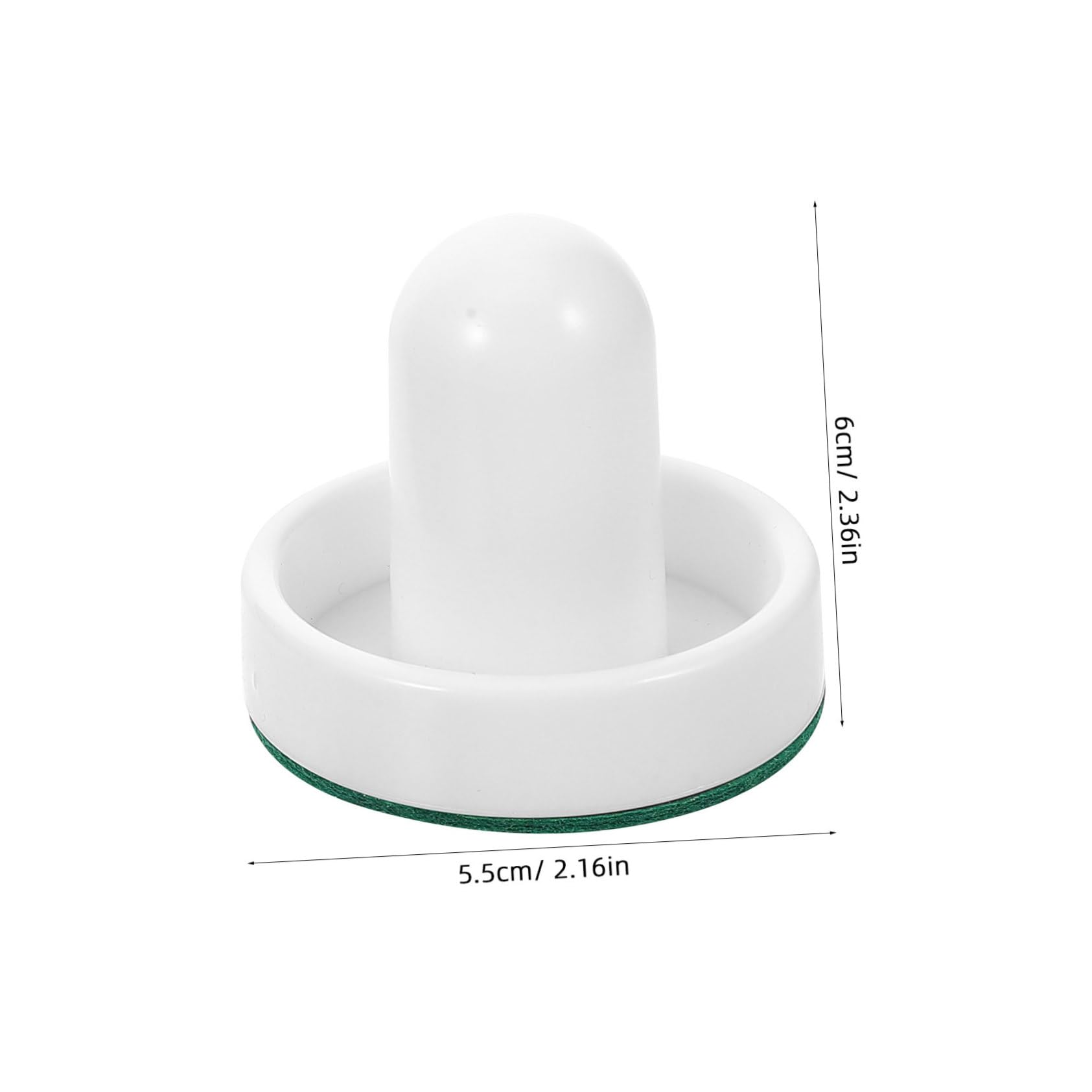 Milisten Air Hockey Pucks & Paddles Set - 6 Pack White Replacement Parts for Air Hockey Table Games - Perfect for Family Fun, Arcade Rooms & Game Nights