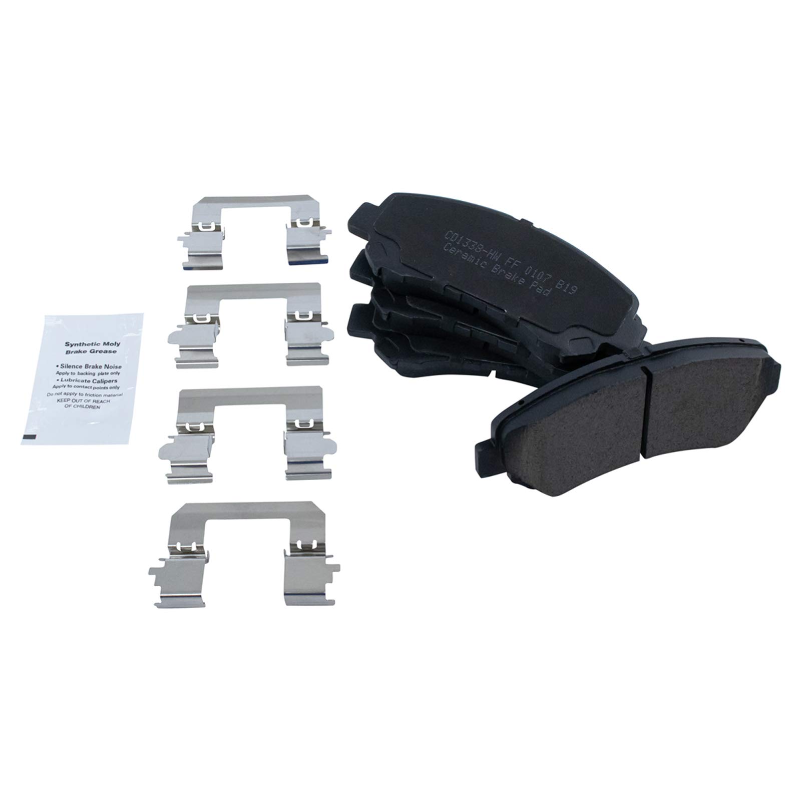TRQ Premium Ceramic G-Coated Front Brake Pad & Rotor Kit - Compatible with 2008-2013 Nissan Rogue & 2014-2015 Rogue Select - High Performance Braking for City Driving & Highway Commutes