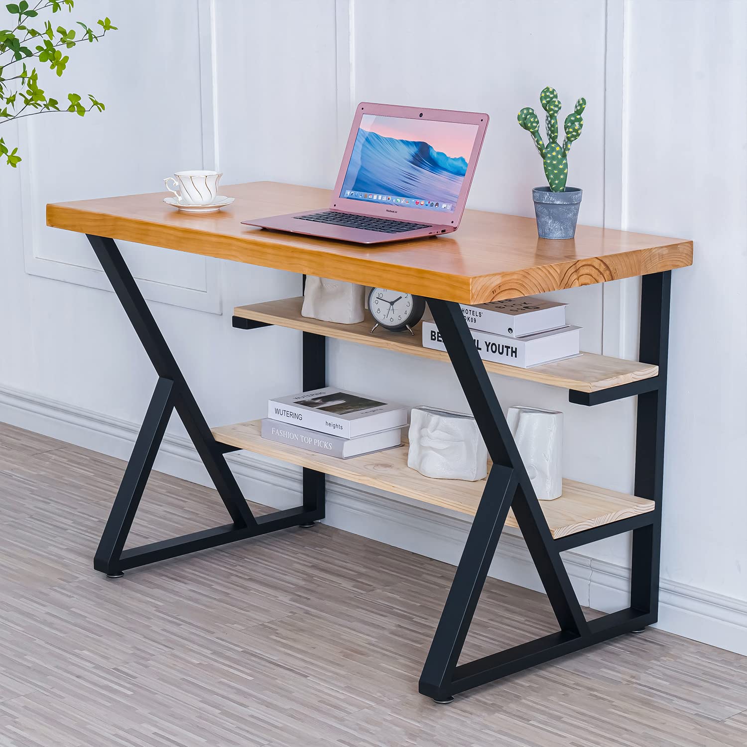 Upgraded 3-Tier Metal Table Legs - Heavy Duty Steel Desk Legs 28