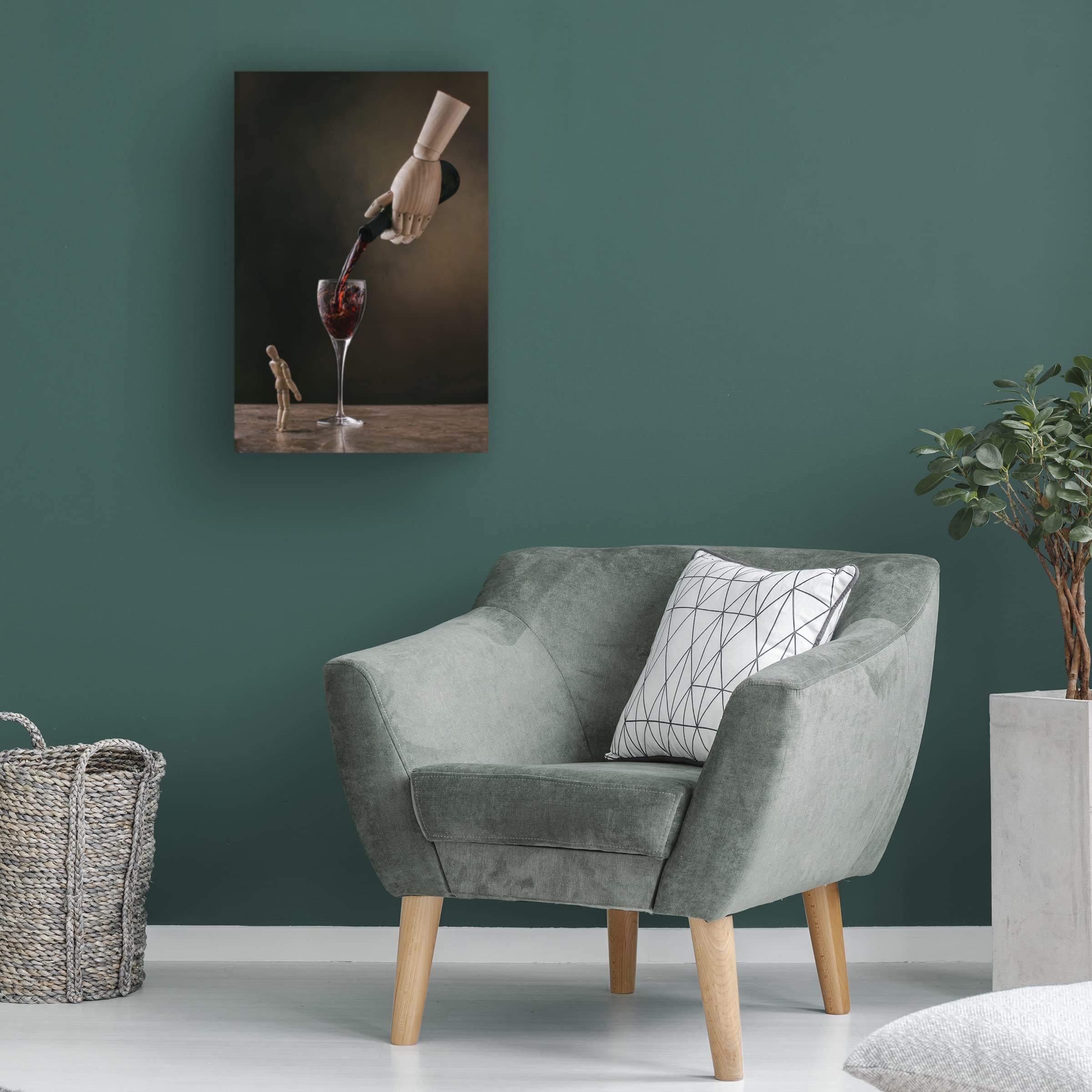 Trademark Fine Art 'The Enabler' Canvas Wall Art by Timothy Tichy - Modern Abstract Painting for Living Room, Bedroom & Office Decor