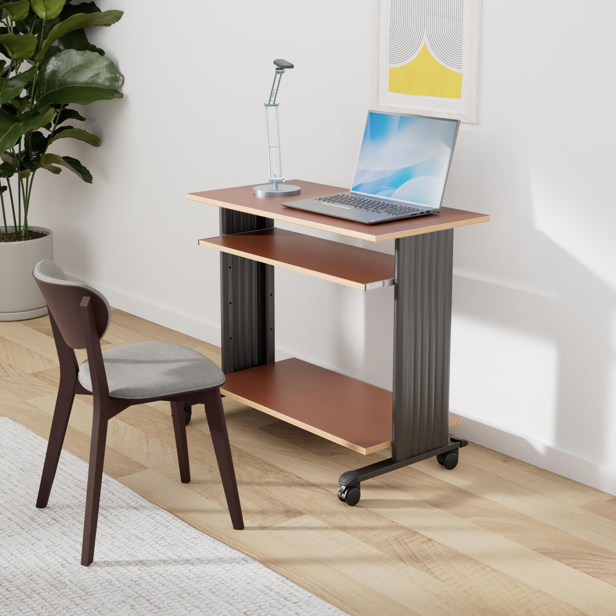 Safco Muv Adjustable Height Standing Desk - Ergonomic Sit Stand Workstation for Home & Office - Perfect for Remote Work, Gaming & Study