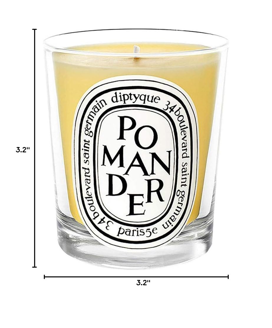 Diptyque Pomander Scented Candle - 6.5 oz Luxury Home Fragrance for Relaxation & Aromatherapy | Perfect for Bedroom, Bathroom & Living Room Decor