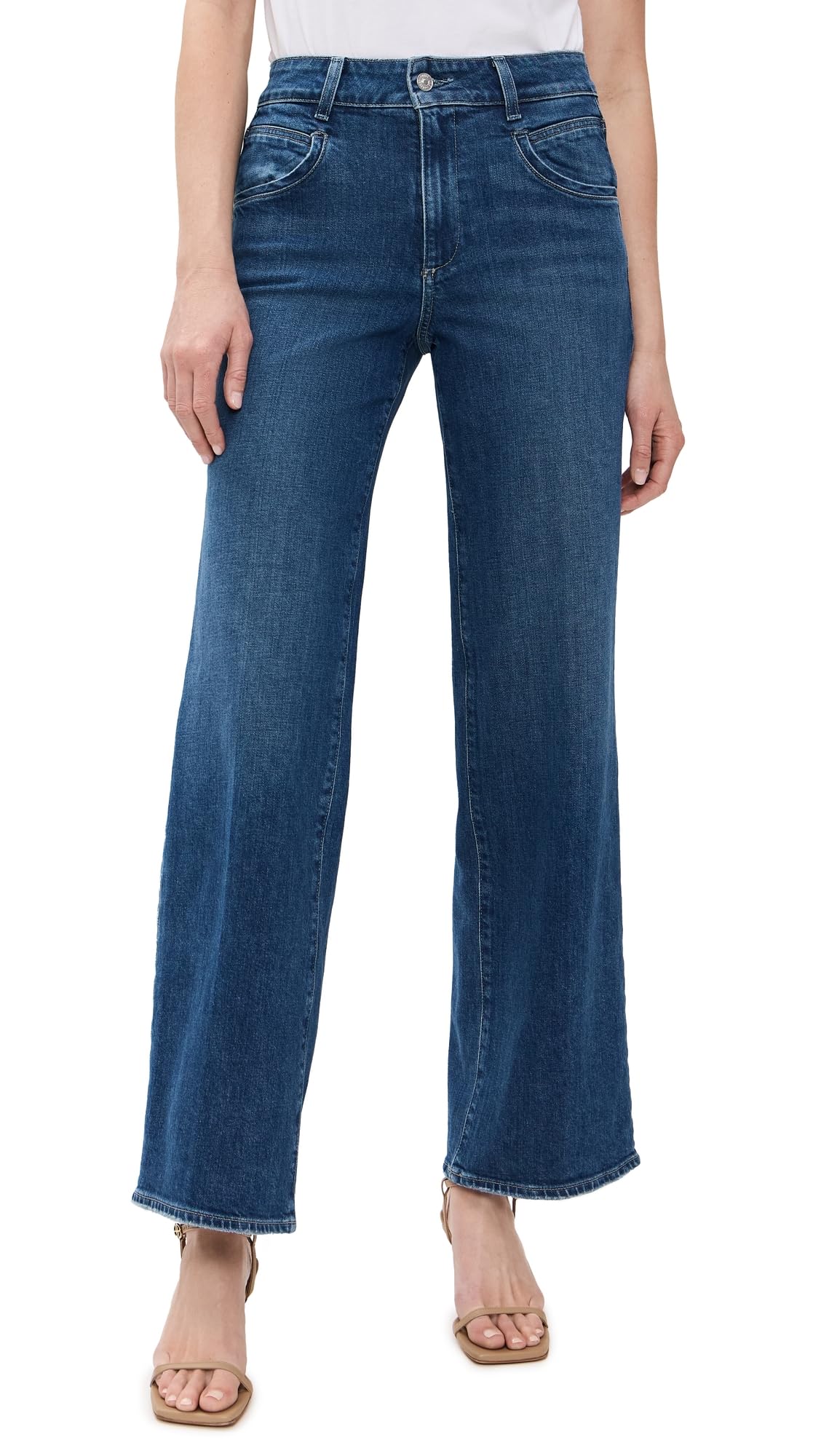 PAIGE Women's Sasha 32 High-Rise Skinny Jeans with Seam Detail Pockets - Stretch Denim for Work, Date Night & Everyday Wear