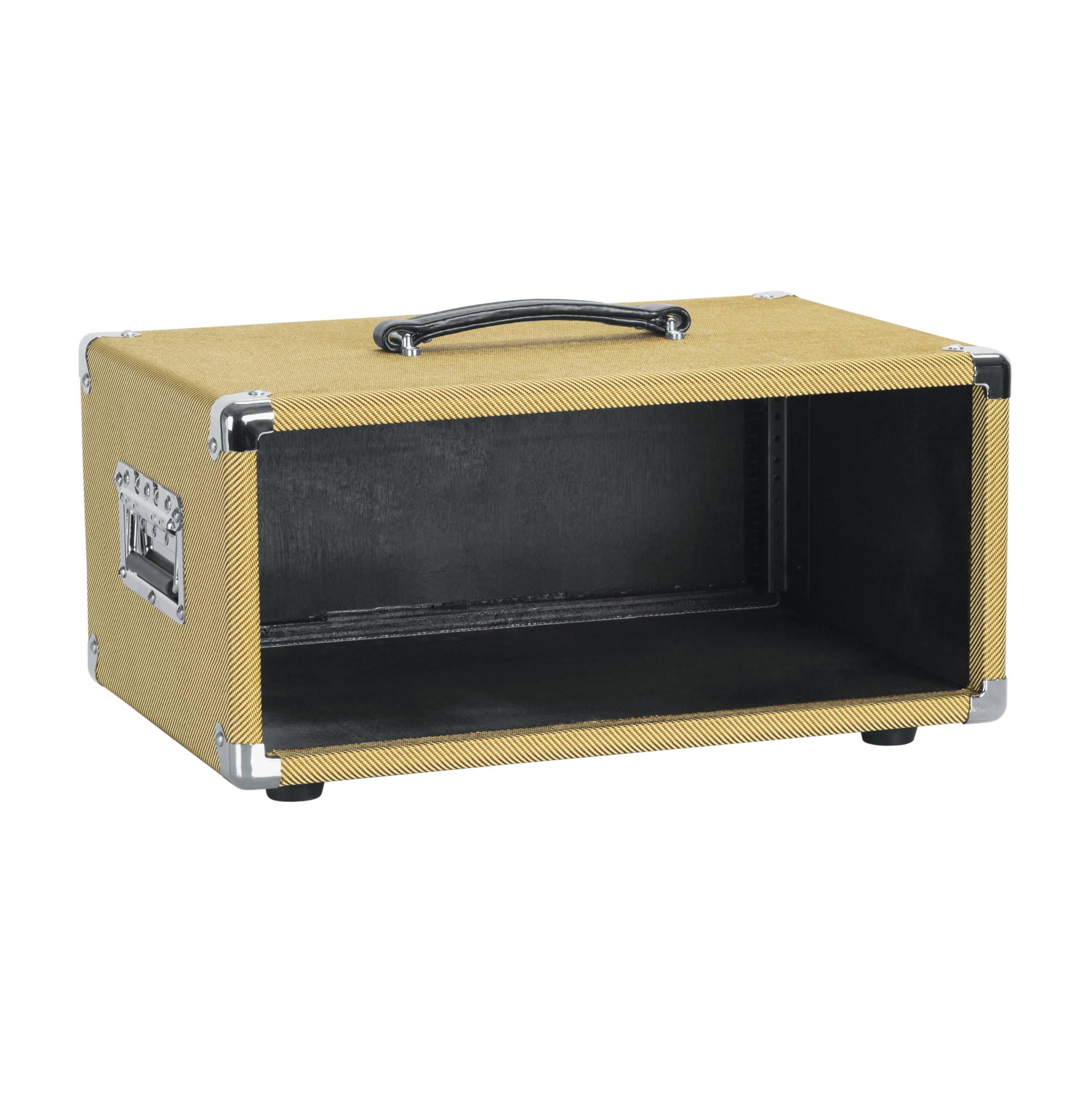 Vintage Gator Cases Retro Series 4U Tweed Amp Rack Case (GR-RETRORACK-4TW) - Perfect for Guitarists & Musicians, Studio & Stage Use