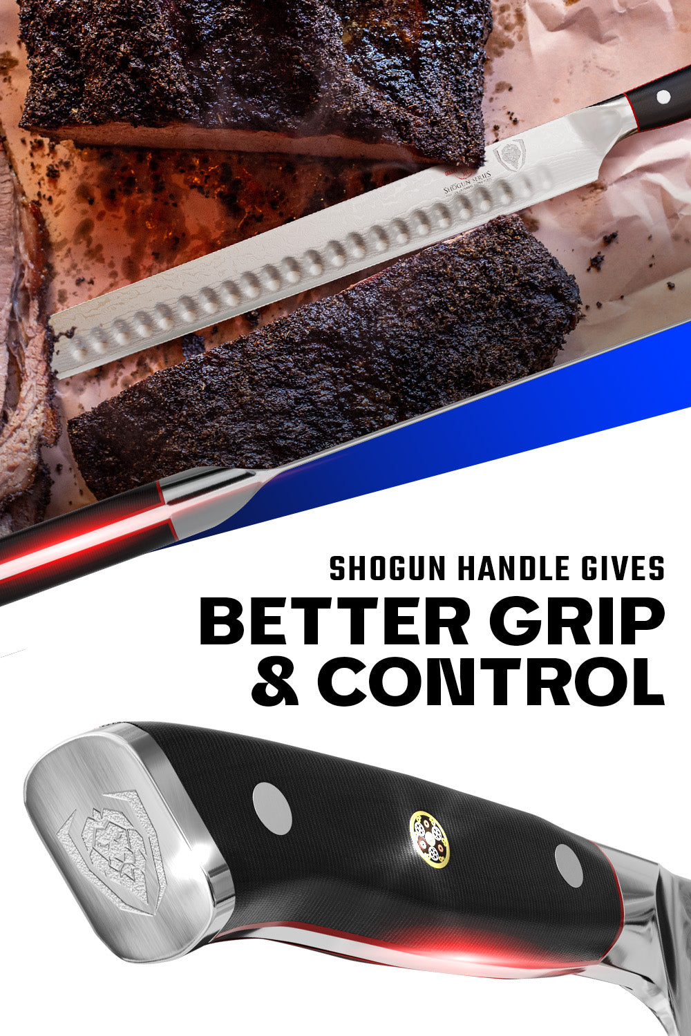 Dalstrong Shogun Series ELITE 12-inch Slicing & Carving Knife - Professional Chef Knife for Meat, Roasts & BBQ - Perfect for Home Kitchens & Commercial Use