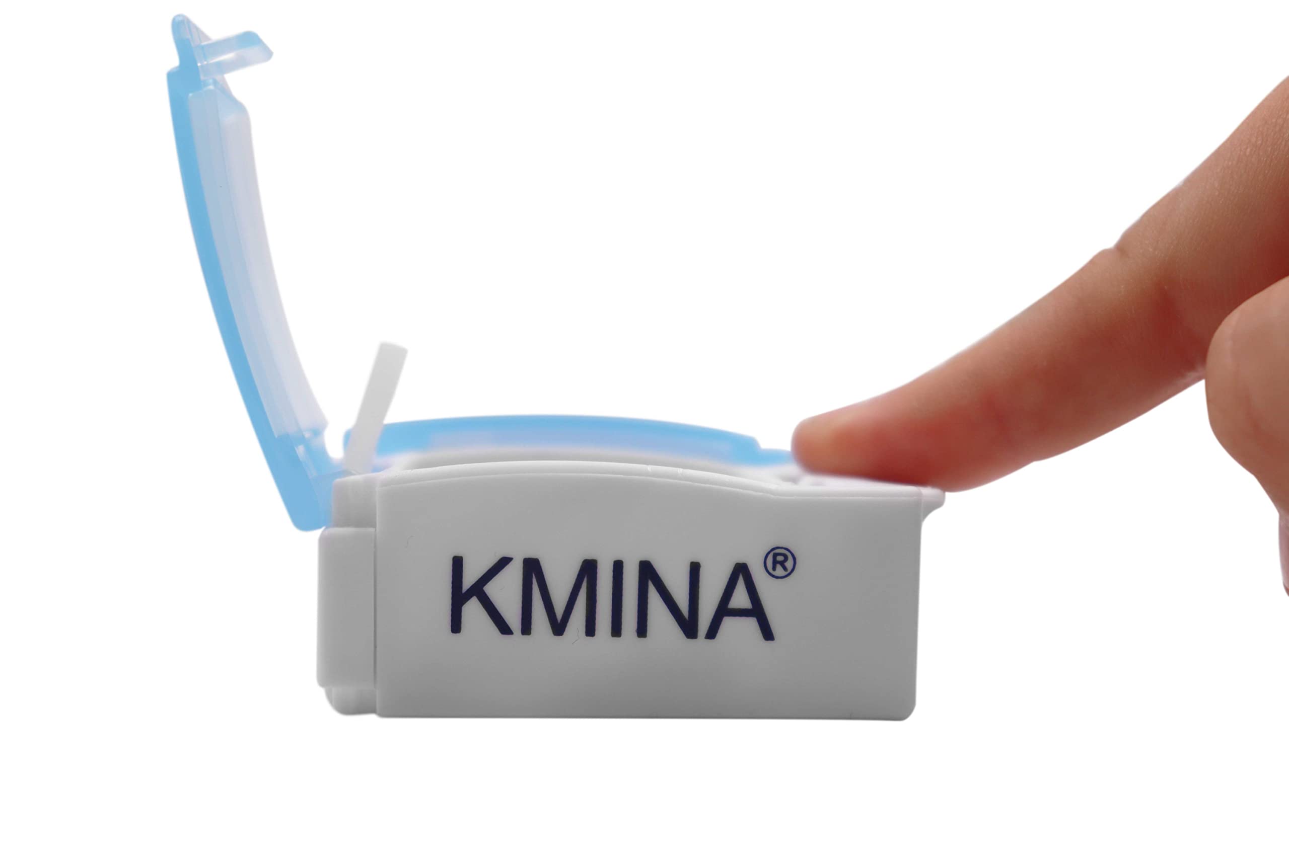 KMINA 3-Compartment Weekly Pill Organizer - Daily Medicine Box for Morning, Noon & Evening - Perfect for Home, Travel & Elderly Medication Management
