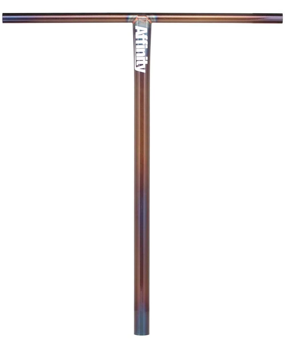 Affinity XL Classics T Bar - Heat Finished Stainless Steel Handlebar for Motorcycles & Bikes - Perfect for Cruisers, Choppers & Custom Builds