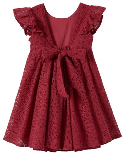 V Back- Wine Red