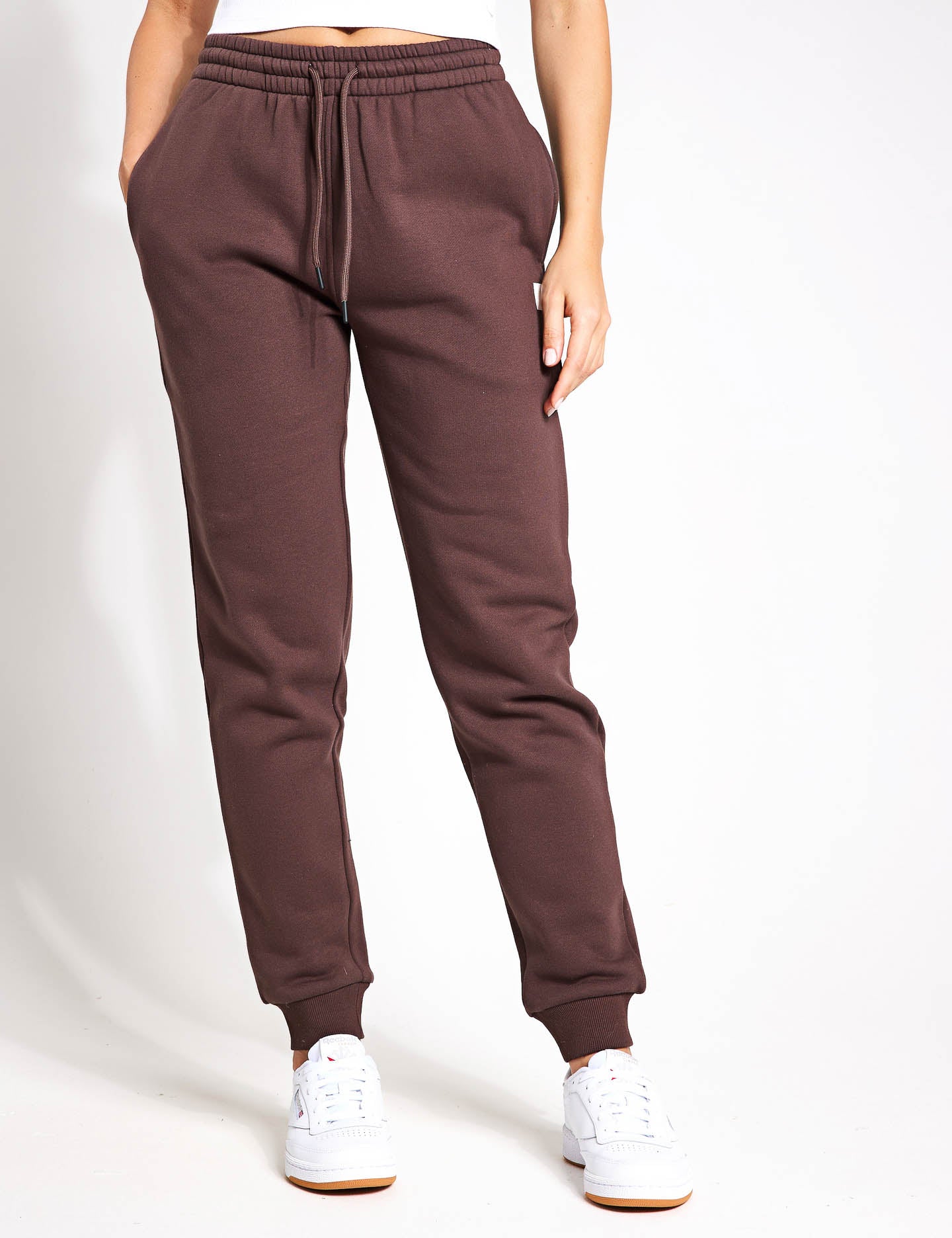 Millie Slim Fleece Track Pants for Women - Soft & Comfortable Joggers - Oak Color - Perfect for Yoga, Running & Lounge Wear