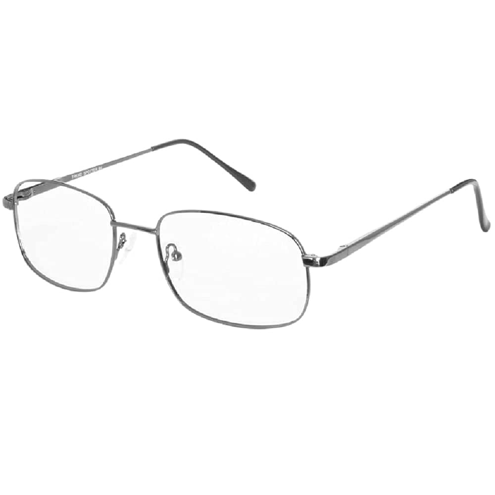 Multi-View Computer Reading Glasses Model 57 - Gunmetal Frame +1.0 Strength - Perfect for Office Work, Reading & Screen Time