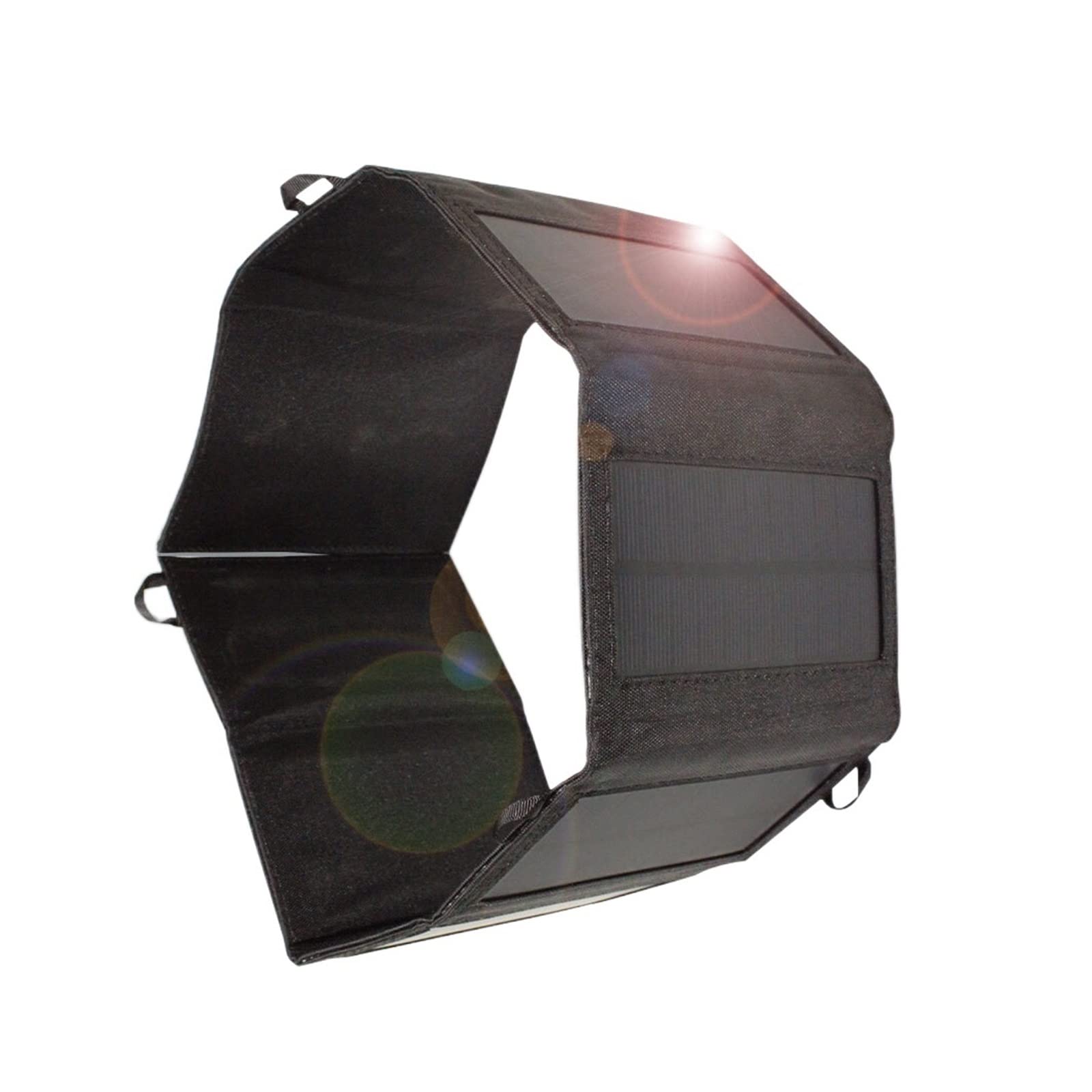 NLBN 7W Portable Solar Panel Charger - Waterproof & Durable Folding Solar Charger with 5V USB Output for Smartphones | Perfect for Camping, Hiking, and Outdoor Adventures