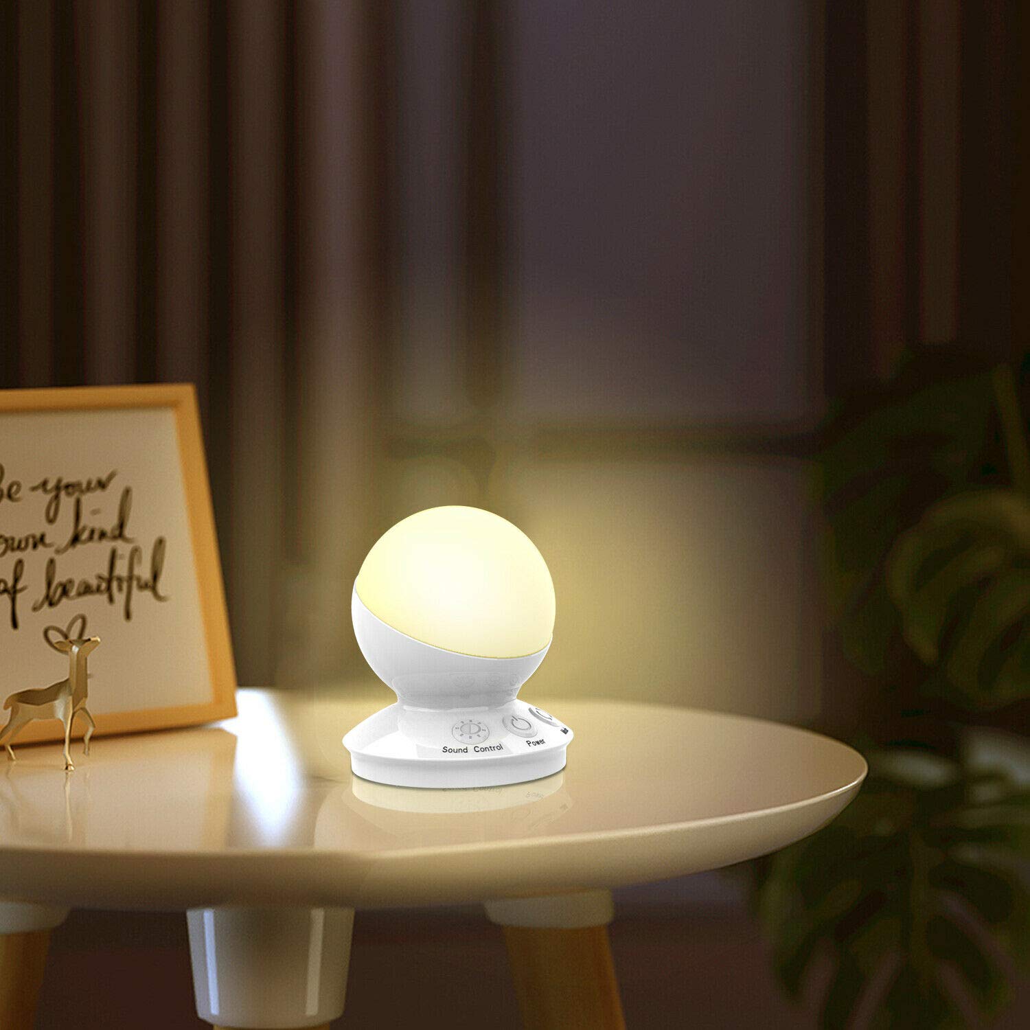 Smart LED Night Light - Voice Activated USB Desk Lamp with RGB Color Changing, Rechargeable 5W for Bedroom, Nursery, Office & Study Room