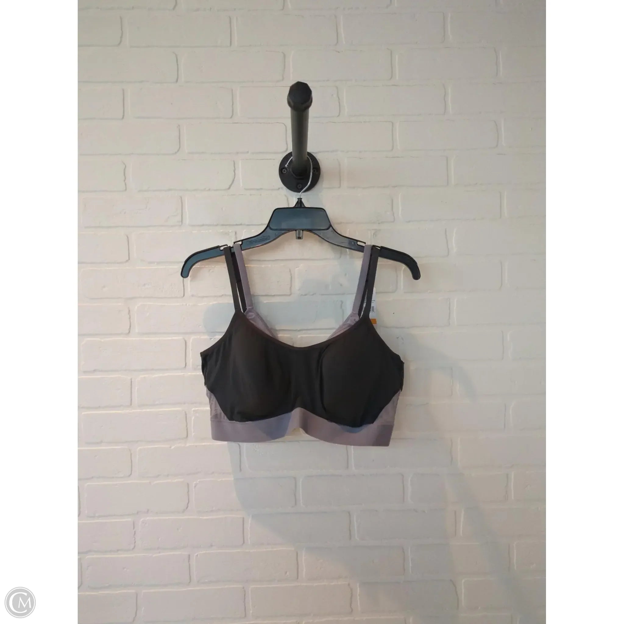 Natori Women's Athletic Sports Bra - Black & Grey, Size 38C - High Impact Support for Running, Yoga & Gym Workouts