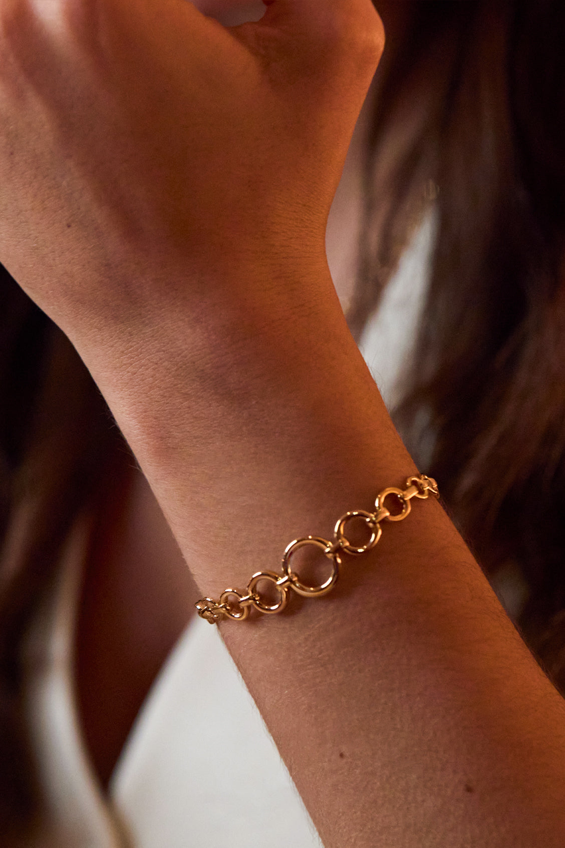 Elegant Graduated Round Link Chain Bracelet for Women - Perfect for Everyday Wear, Parties & Gifts