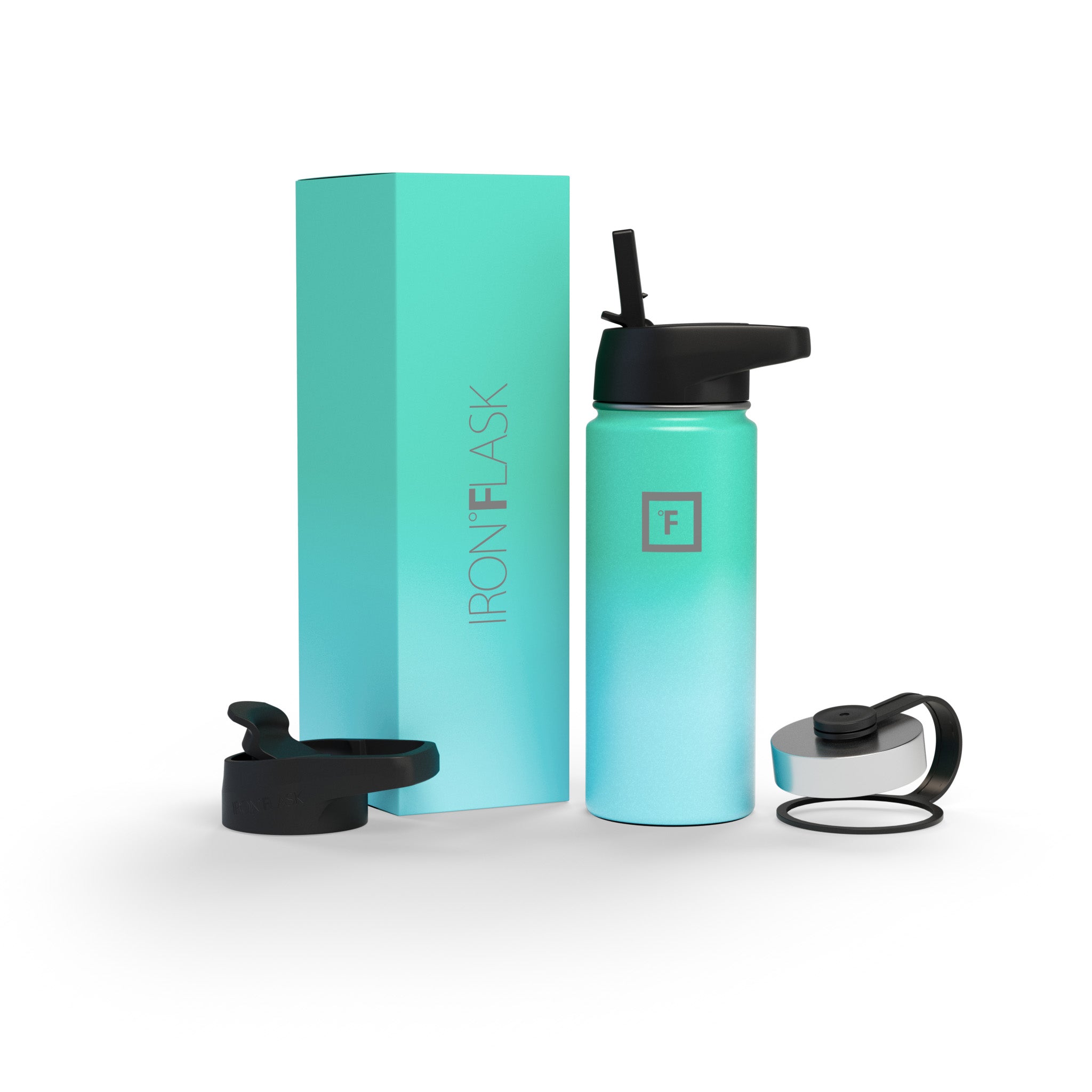 18 Oz Wide Mouth Water Bottle with Straw Lid - Leak Proof & BPA Free - Perfect for Gym, Hiking, Travel & Everyday Hydration