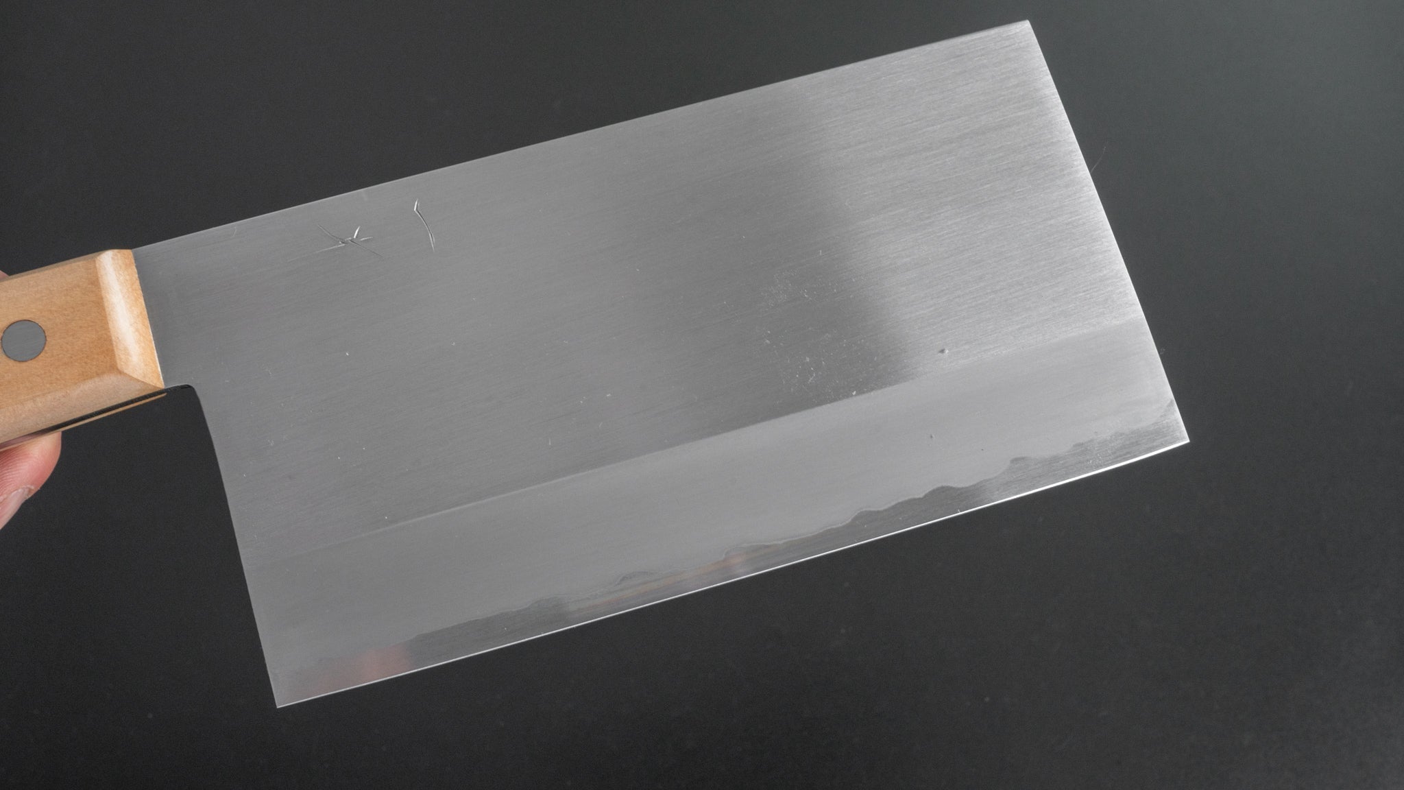 Hitohira Togashi White #1 Stainless Clad Migaki Chinese Cleaver 180mm - Premium Japanese Chef Knife with Gumi Wood Handle - Perfect for Slicing, Dicing & Chopping Vegetables, Meat & Herbs