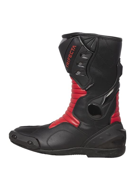 Men's Motocross Racing Boots - 100% Leather Dirt Bike Boots for Off-Road Adventure & Road Racing | Durable Protection for MX, Enduro & Trail Riding