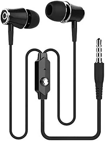 JTMM Wired Earbuds with Microphone - Compatible with Kindle Fire, Galaxy S8+, Note 8, Fire HD 8/10, Voyage & Oasis - In-Ear Stereo Headphones for Music, Calls & eReading - Perfect for Commuting, Workouts & Travel