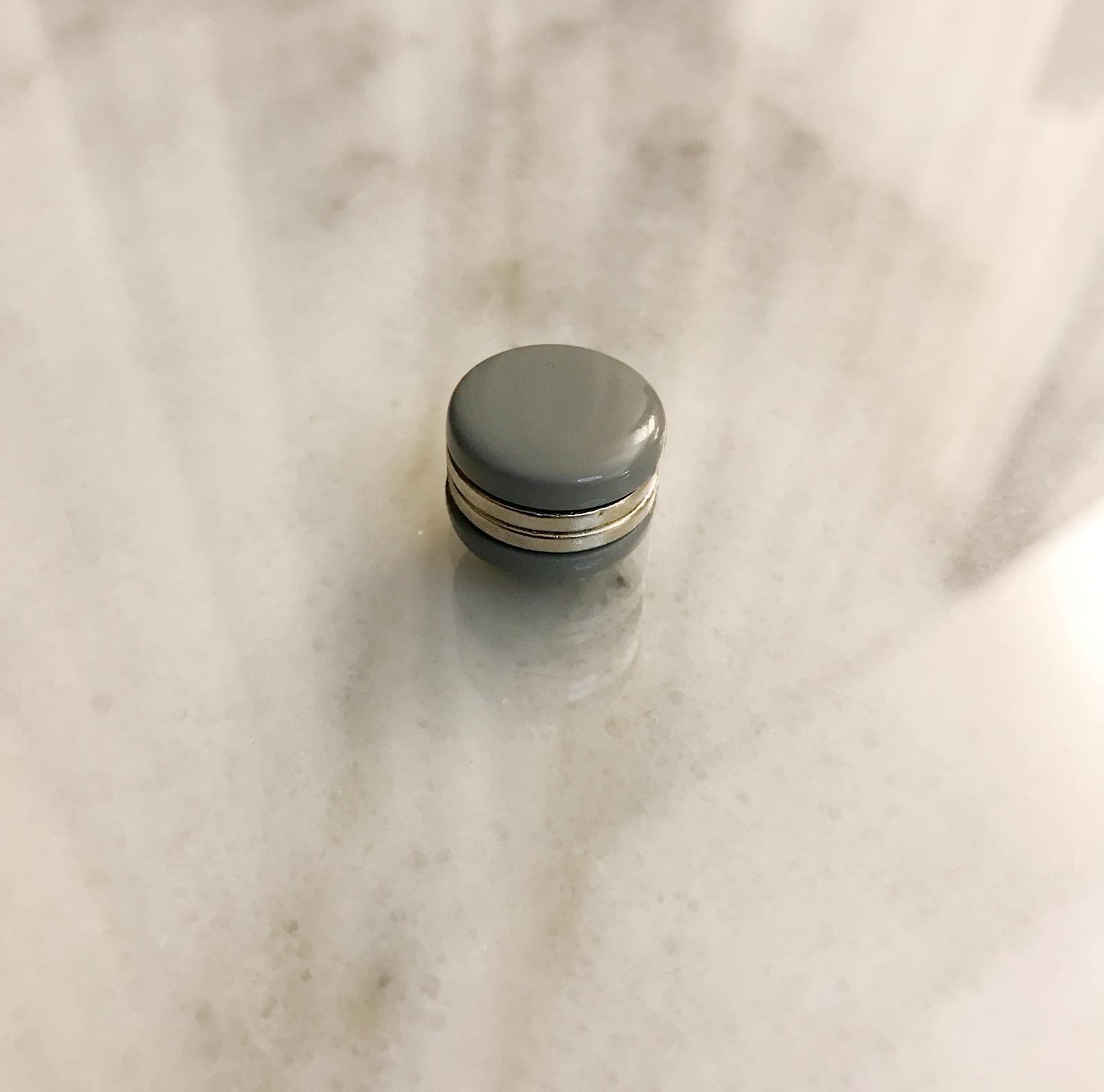 Flat Grey Magnetic Pins for Bulletin Boards, Fridge & Office Organization - Strong Neodymium Magnets for Notes, Photos & DIY Projects
