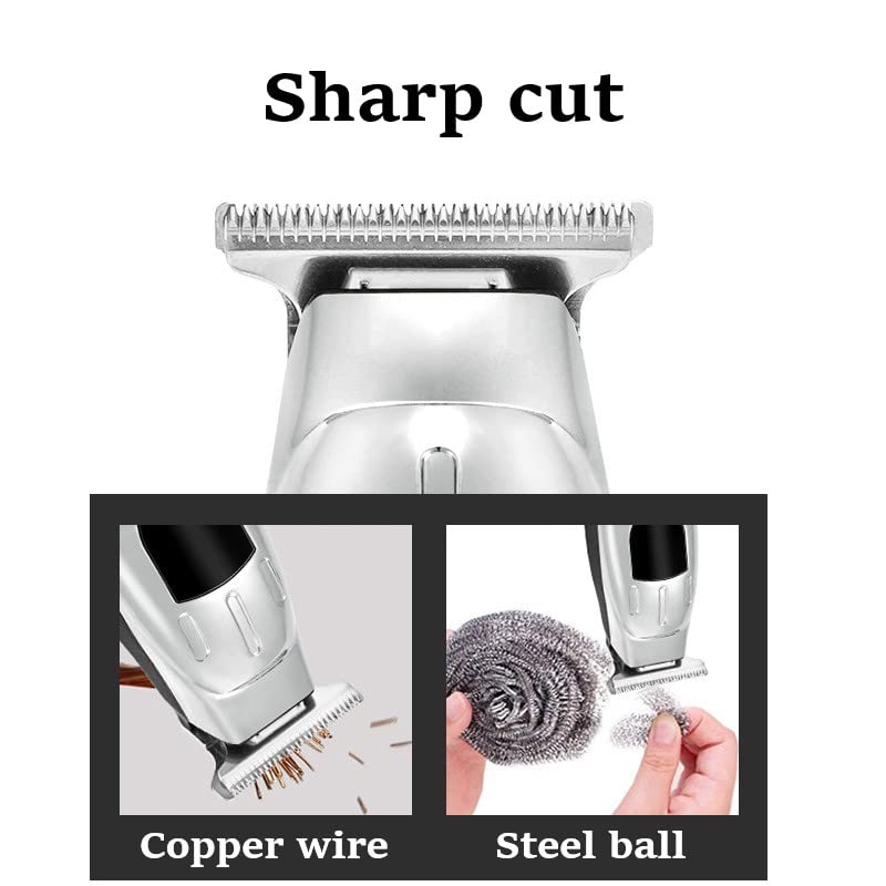 Professional Hair Clippers for Men & Kids - USB Rechargeable Cordless Hair Trimmer with Digital Display - Gold Edition - Perfect for Home Haircuts, Barber Shops & Travel Grooming
