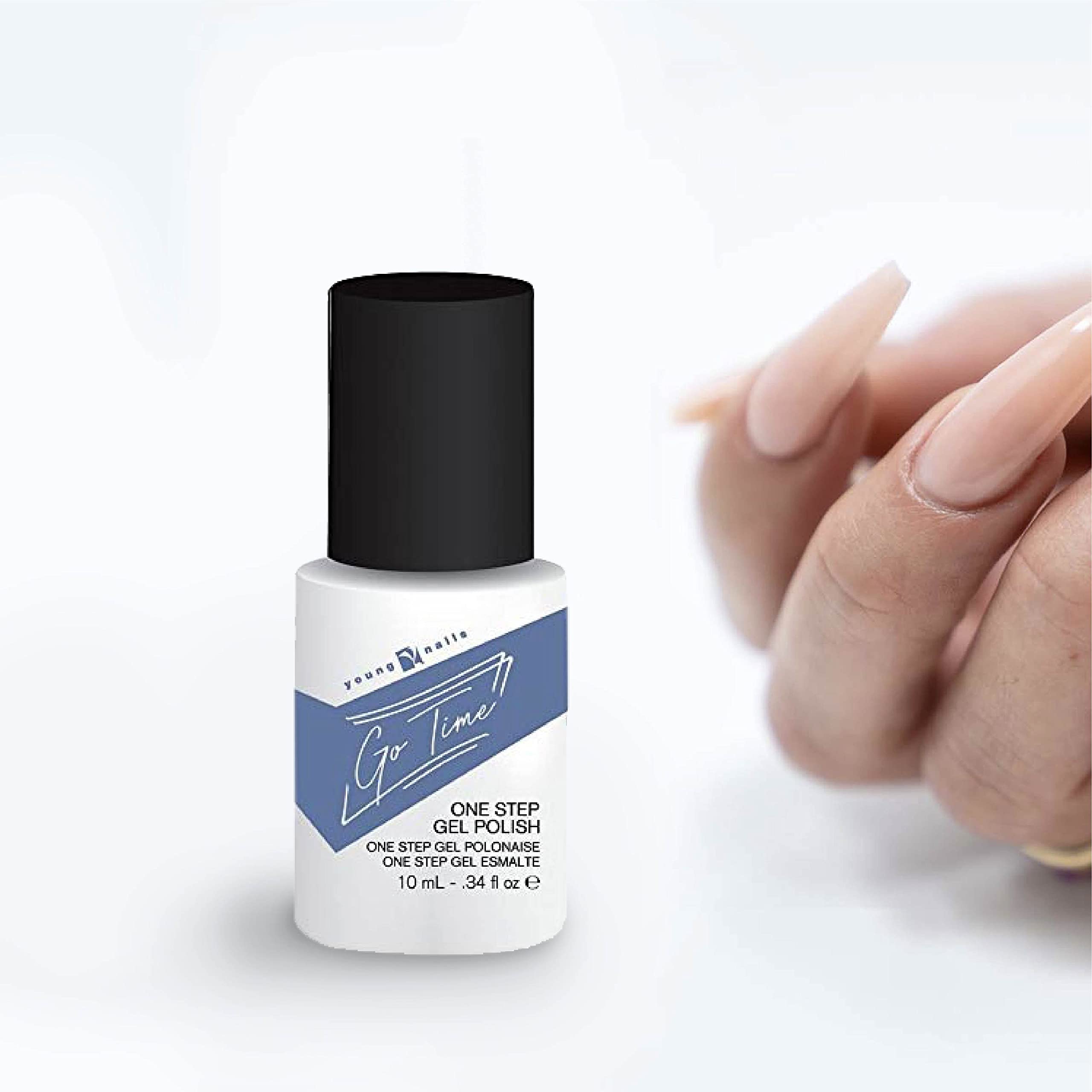 Young Nails Go Time Gel Polish - One Step Gel Nail Polish for Natural & Artificial Nails | LED/UV Light Cured | Soak Off Formula 0.34 fl oz | Perfect for Salon & Home Manicures, Nail Art & DIY Nail Care