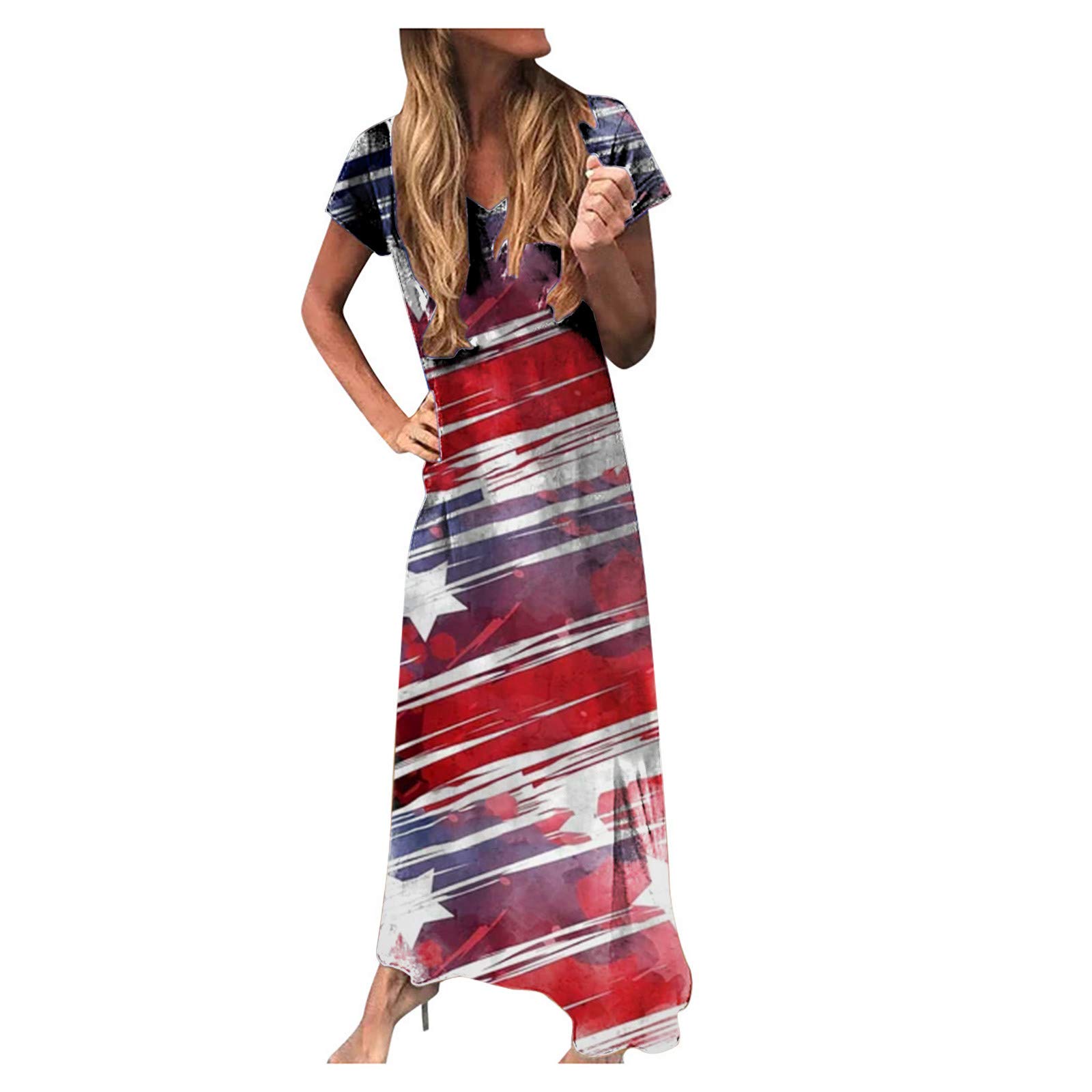 Women's Summer Dresses 2023 - Casual Maxi Dresses, Sexy Striped Short & Long Print Dresses Plus Size Wedding Guest Outfits | Beach Vacation, Party Wear, Date Night & Everyday Fashion