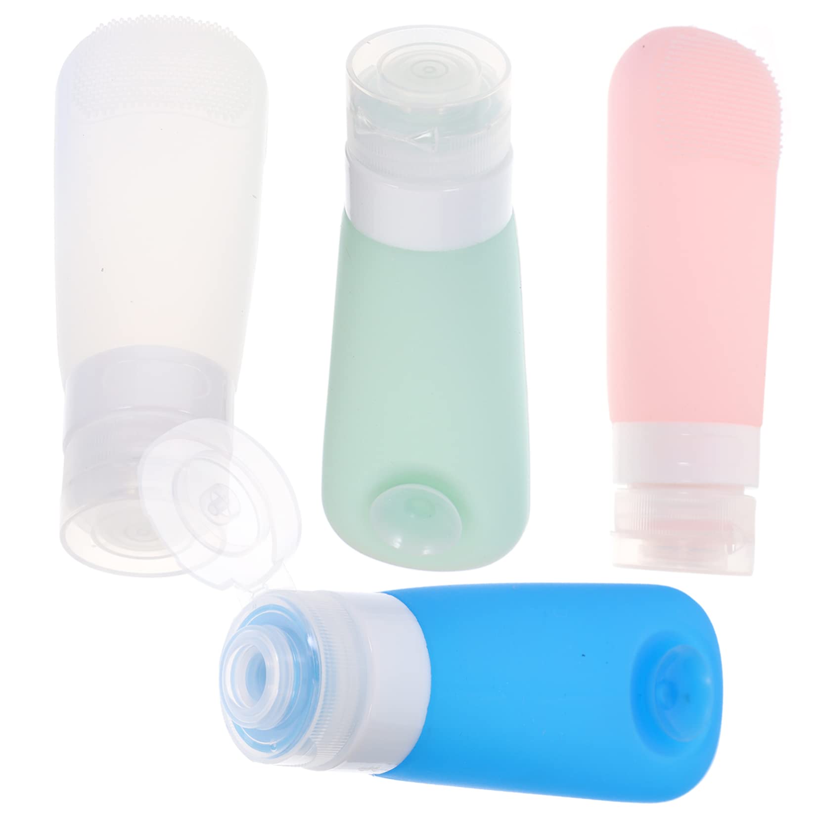 FOMIYES 4-Pack Leakproof Travel Shampoo Bottles - Squeezable Cosmetic Containers for Toiletries, Lotion & Makeup | TSA Approved Portable Storage for Vacation, Gym & Air Travel