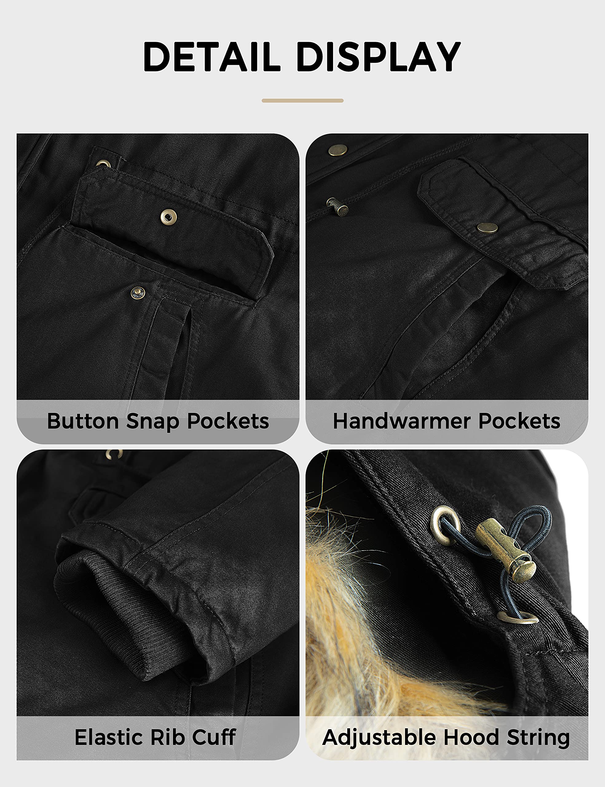 Soularge Women's Plus Size Winter Coat with Sherpa Lining & Detachable Hood - Warm Fleece Jacket for Cold Weather, Outdoor Activities & Casual Wear