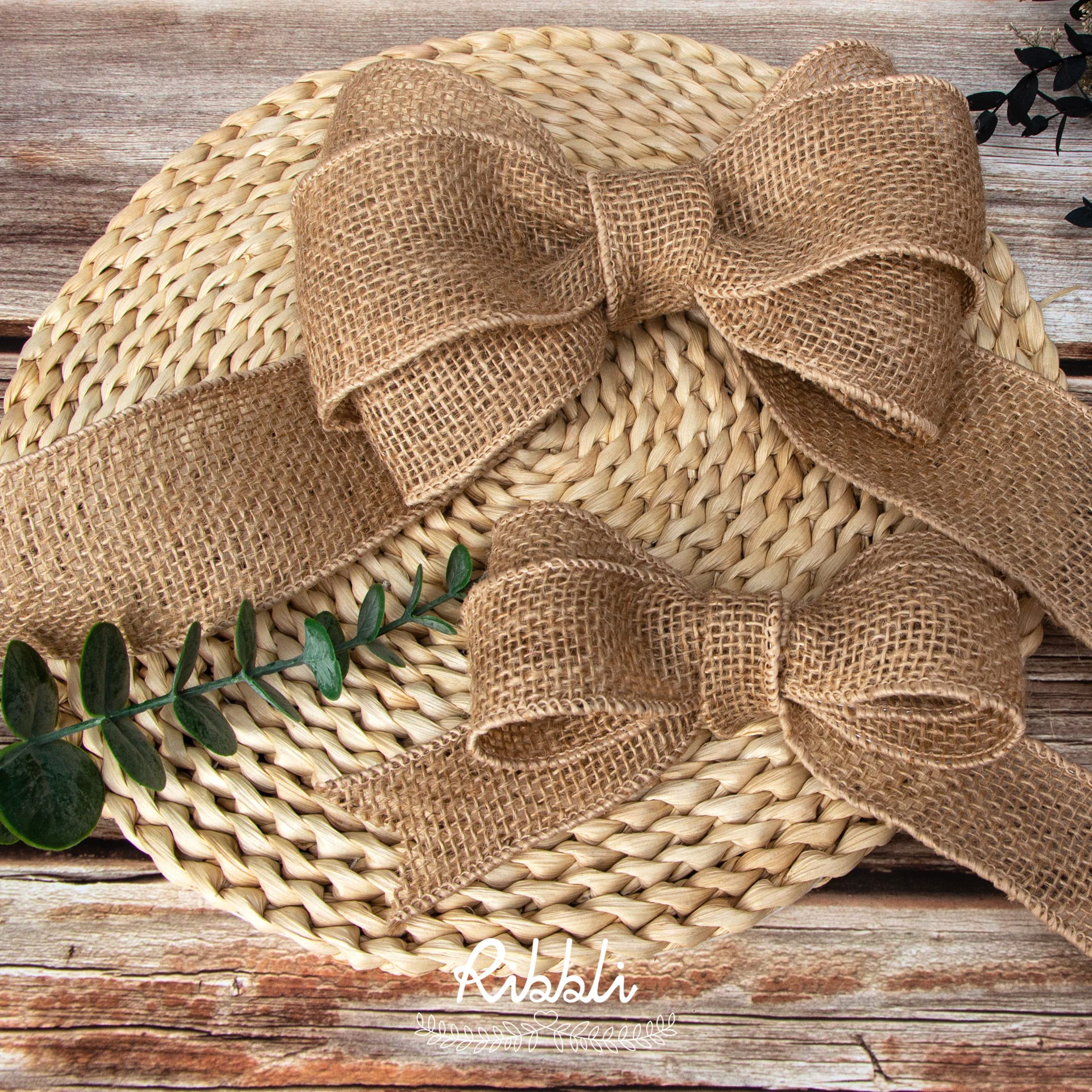 Natural Jute Burlap Ribbon 1.5