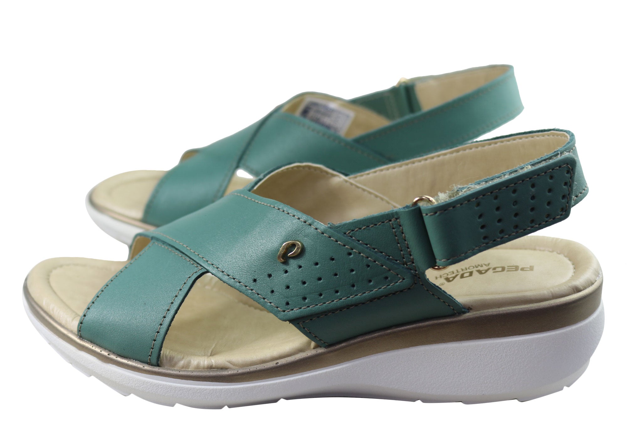 Pegada Paros Women's Comfortable Leather Sandals - Handmade in Brazil - Perfect for Beach, Vacation & Summer Outfits