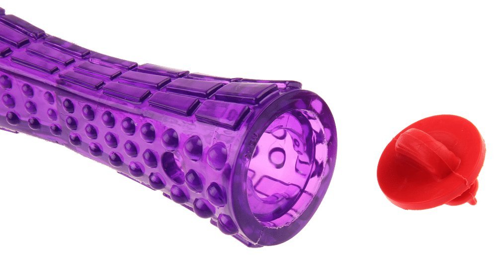 Gigwi Dog Treat Dispenser Toy - Durable TPR Chew Stick for Mental Stimulation & Interactive Play - Perfect for Training, Boredom Relief & Bonding with Your Pet